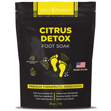 Citrus Detox Foot Soak with Epsom Salt - for Foot Callus, Immune Boost, Damaged Toenail DAILY REMEDY Au supplements