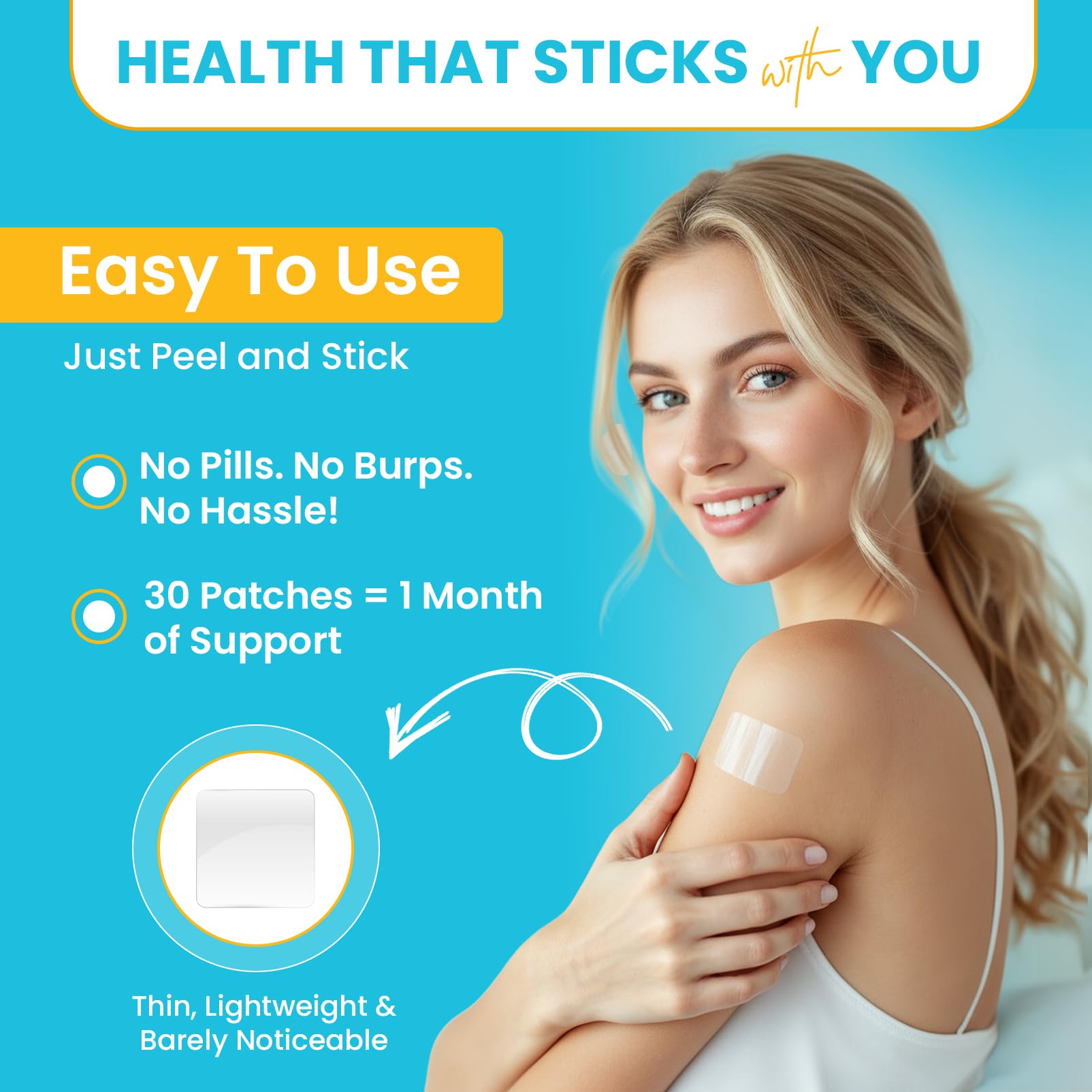 Patchvana Omega 3 Patch for Women & Men, 1 Month Supply, 30 Patches Patchvana Au supplements