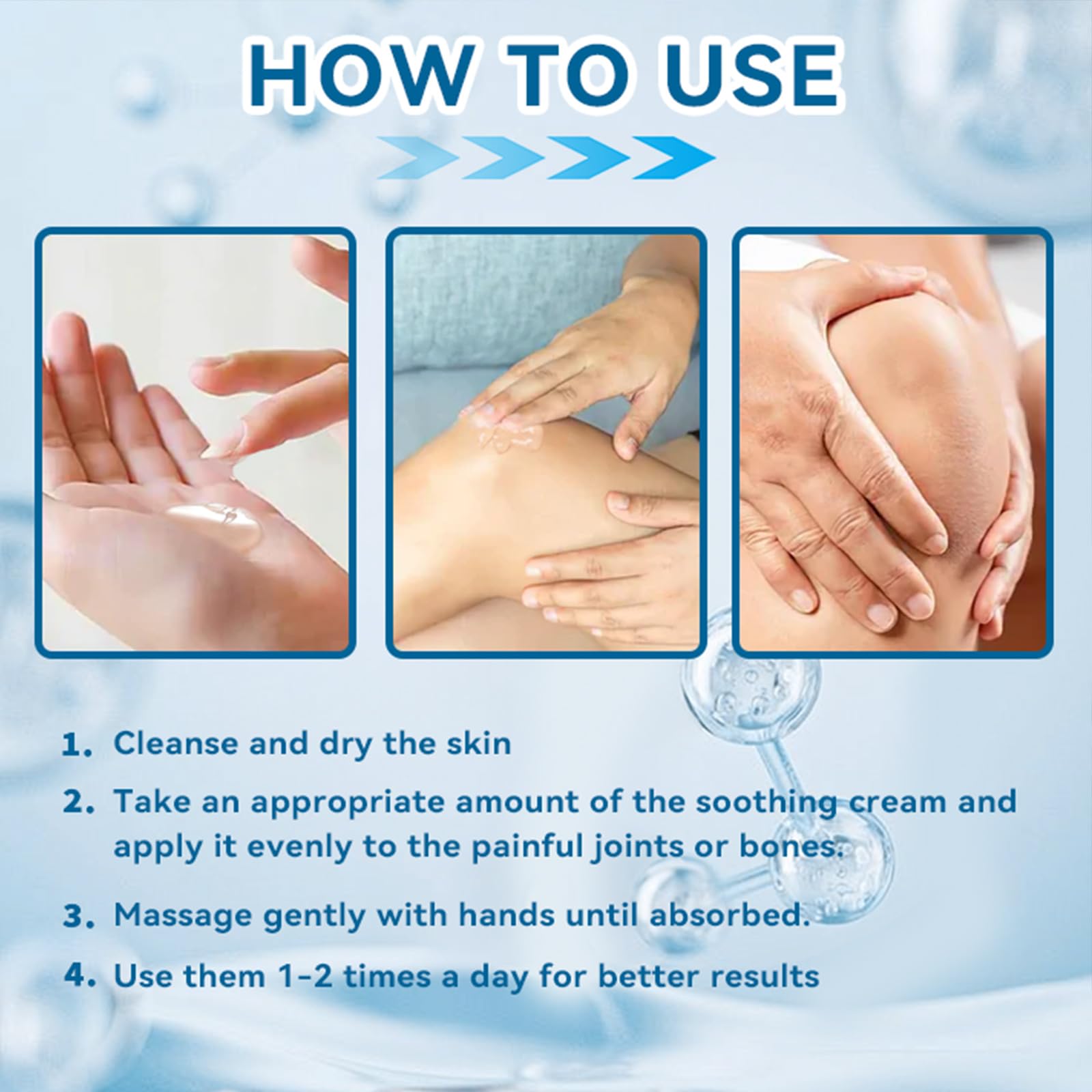 Luhaka ArthroHeal Hyaluronic Acid Joint R-epair Cream,ArthroHeal Joint Cream,Quickly relieve joint discomfort, Quickly relieve joint discomfort, suitable for joint activities throughout the body (1) Luhaka Au supplements