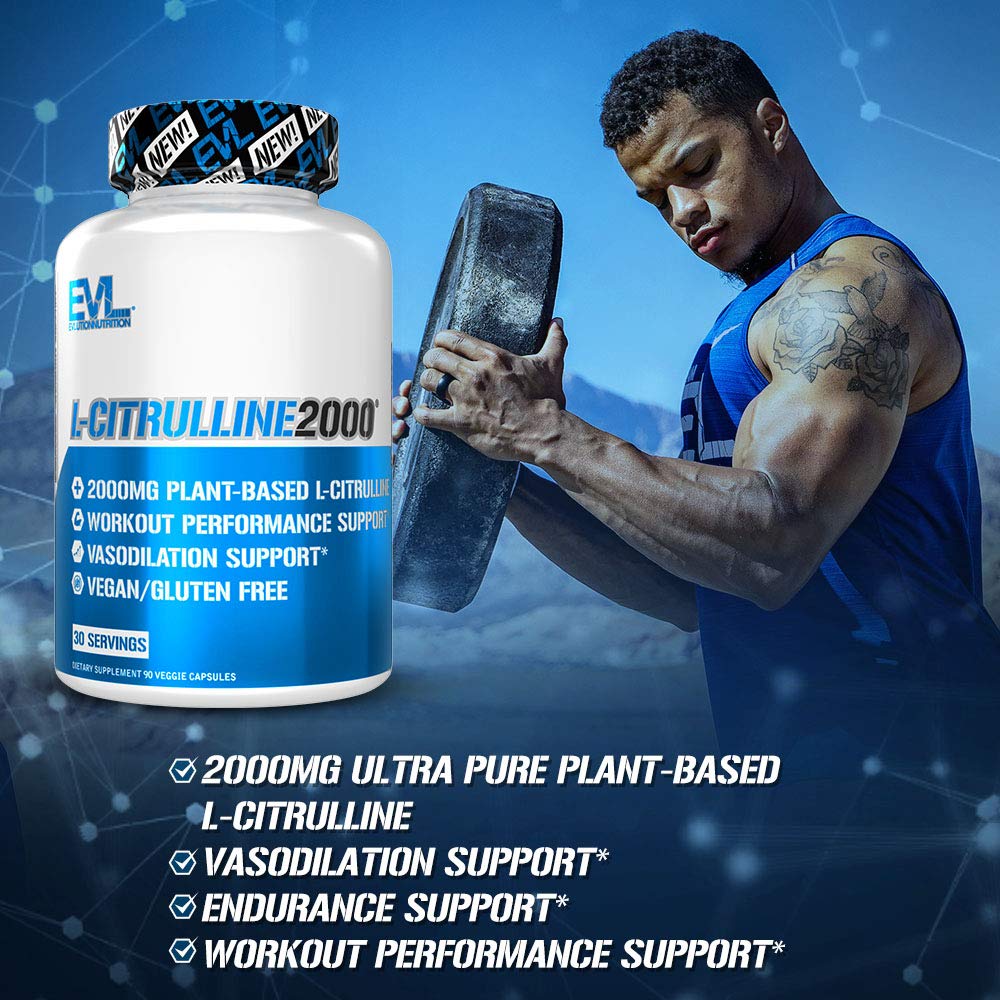 Evlution L-Citrulline2000 Nitric Oxide Supplement for Men Nutrition High Strength L Citrullin Evlution Au supplements