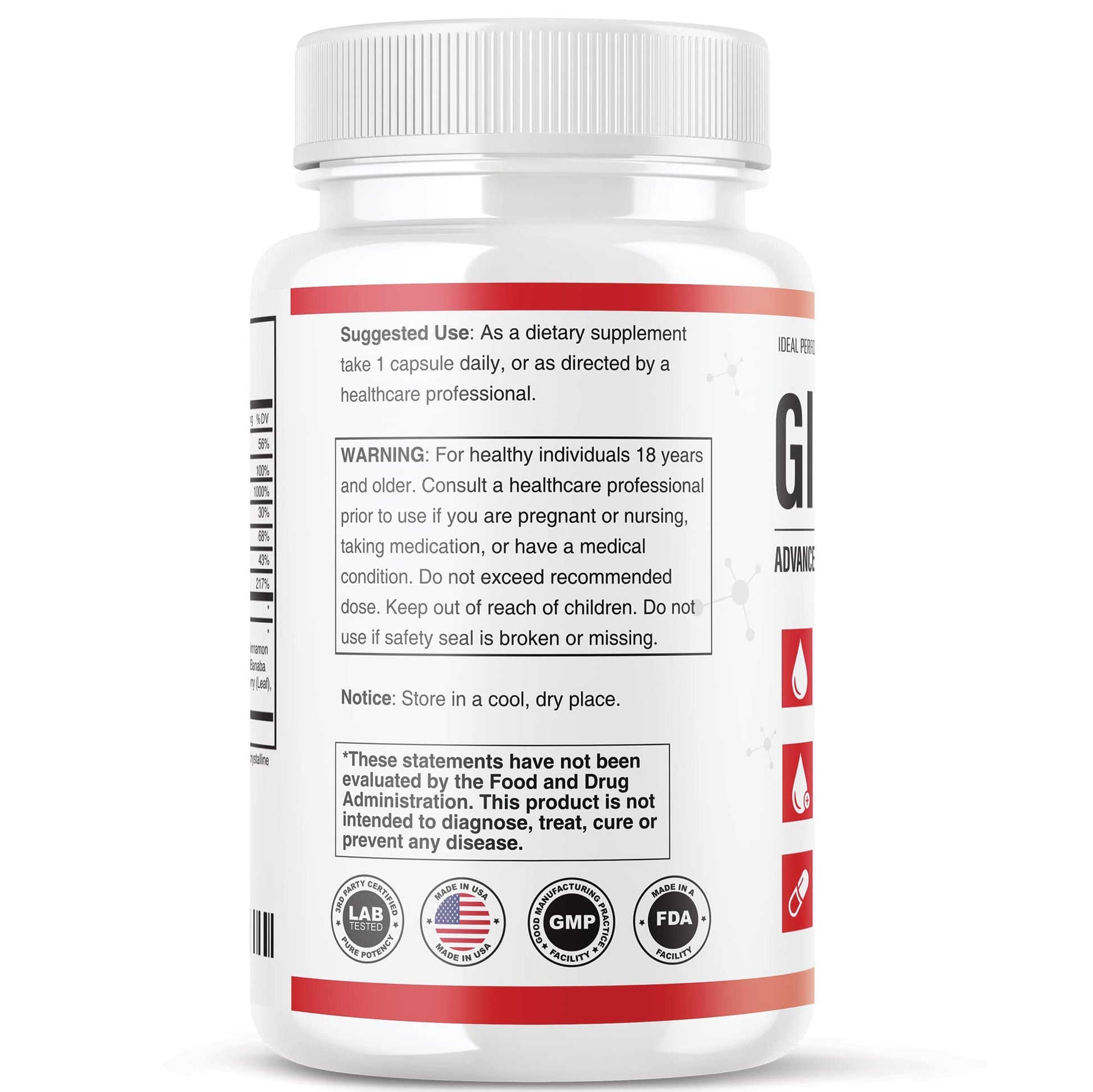 IDEAL PERFORMANCE (Official) Glucofort Formula Supplement (5 Pack) IDEAL PERFORMANCE Au supplements