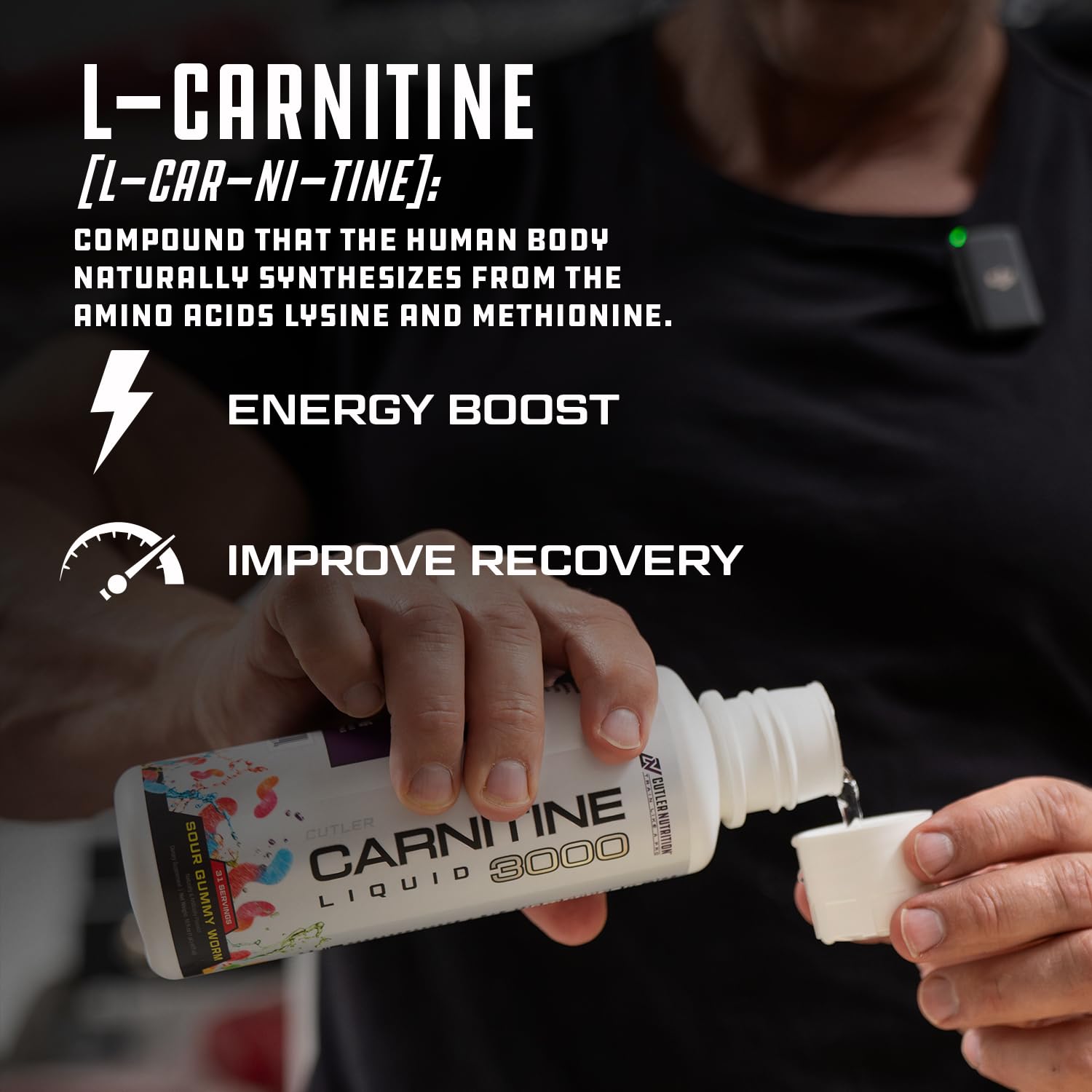 Cutler Nutrition Liquid L-Carnitine Fat Burner Supplement with Acetyl L-Carnitine & L-Carnitine Tartrate - Fat Burner Formula for Optimal Absorption,
