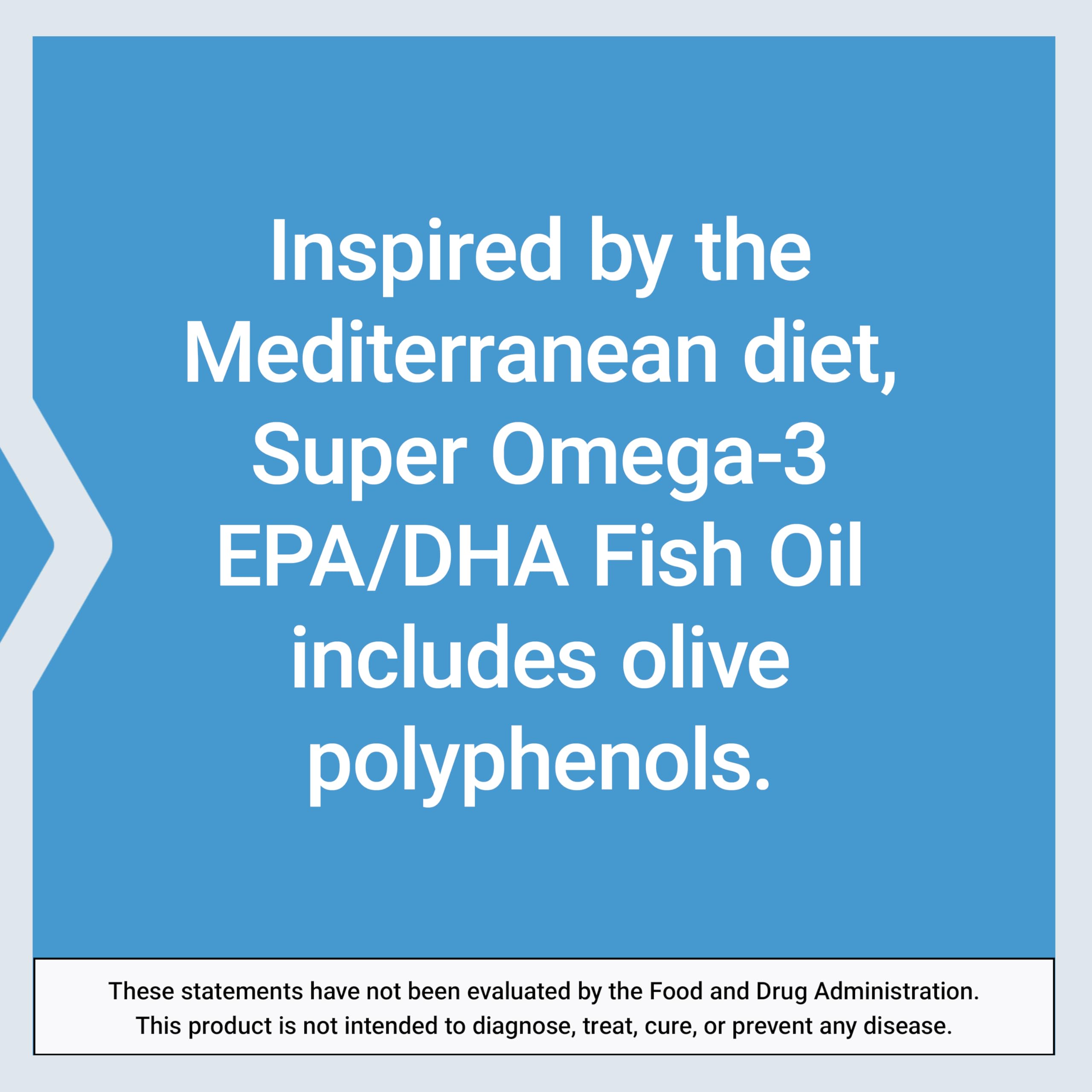Life Extension Super Omega-3 EPA/DHA Fish Oil, Sesame Lignans & Olive Extract – Heart Health, Brain Health, Inflammation Health Support, Gluten-Free, Enteric-Coated, Non-GMO, 120 Softgels Life Extension Au supplements