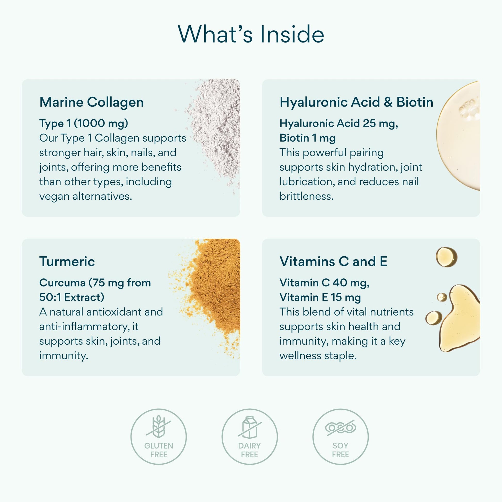 Bettervits Collagen Peptides Complex with Hyaluronic Acid & Turmeric | Hydrolyzed Marine Collagen Supplements for Women & Men | Collagen with Vitamin C for Skin, Hair, Nails & Joints – 60 Capsules Bettervits Au supplements