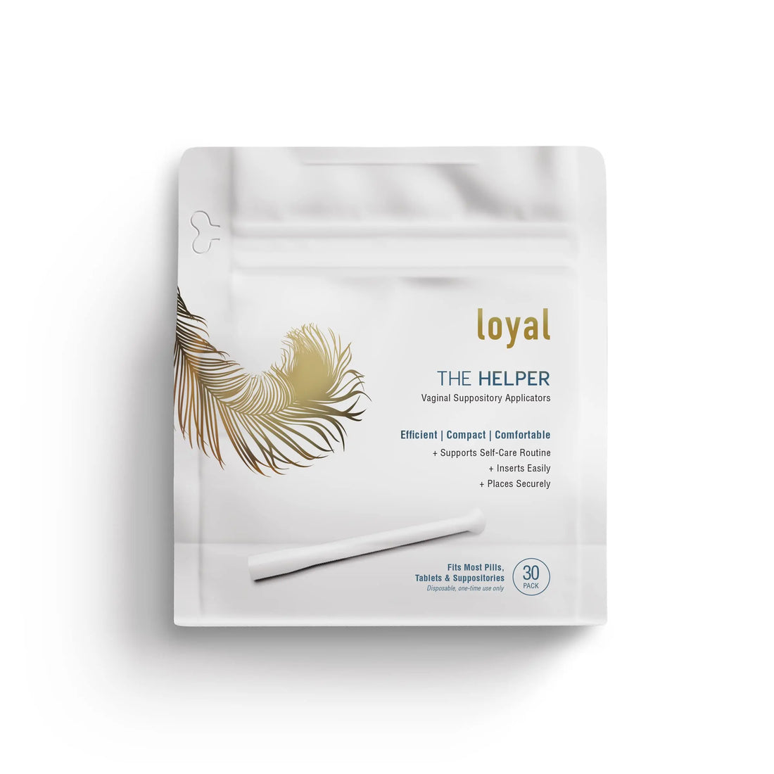 Loyal The Helper Suppository Applicators | Efficient | Compact | Comfortable | Fits Most Brands, Pills, Tablets and Boric Acid Suppositories (30-Pack) Loyal Au supplements