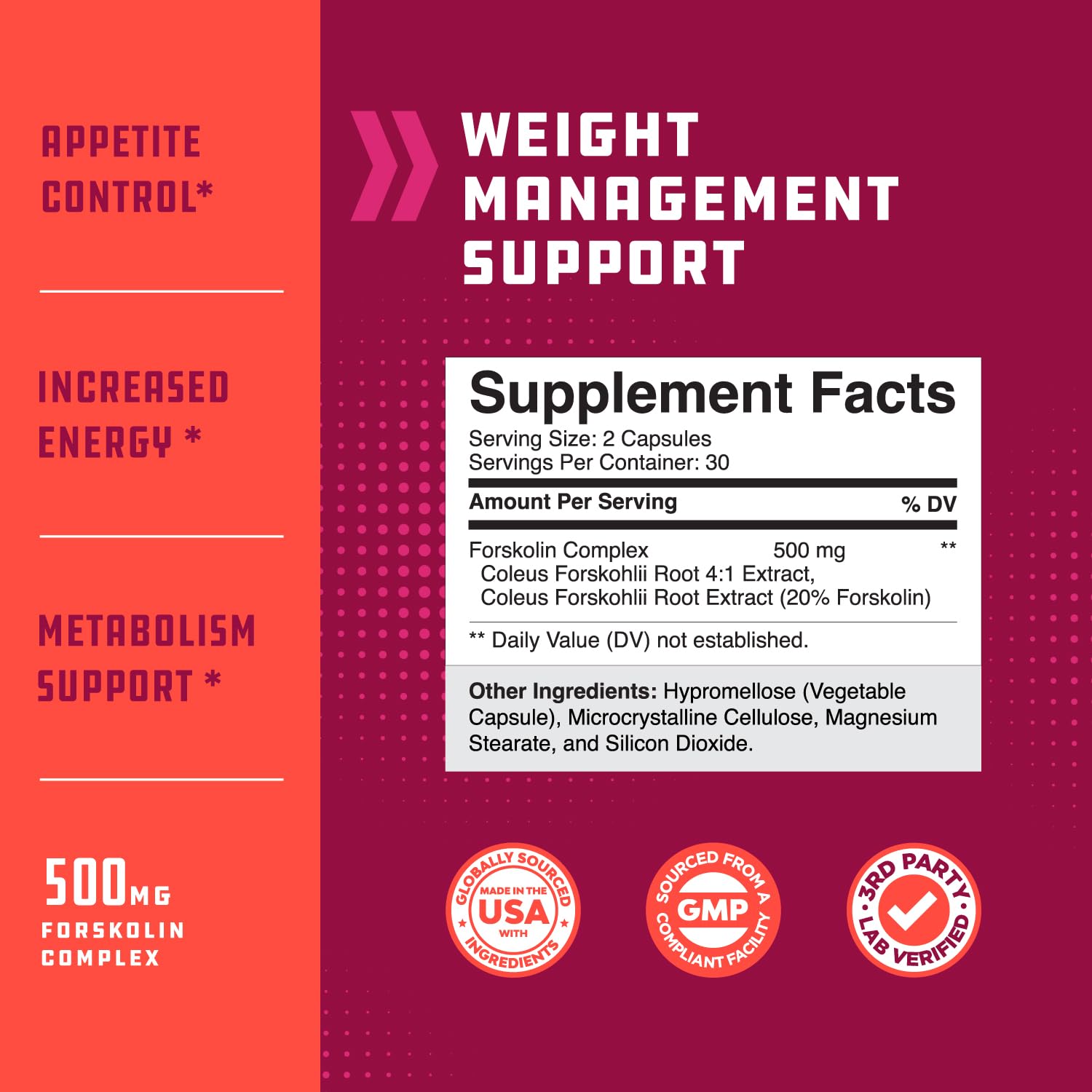 Pure Forskolin Extract - Fat Burning & Metabolism Boosting Weight Loss Supplement Natures Craft Au supplements