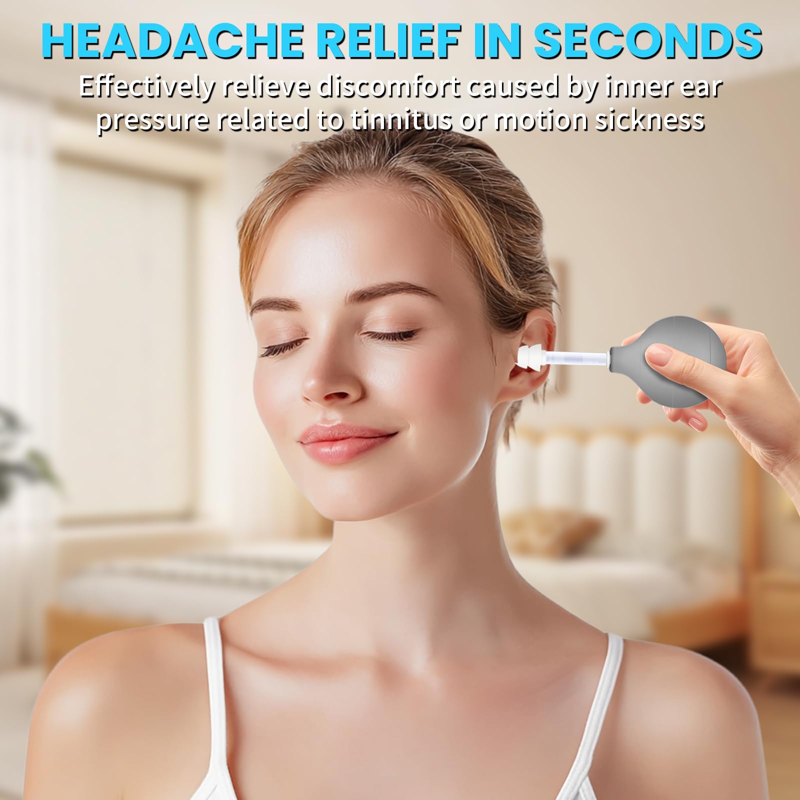 Migraine & Ear Pressure Relief Device | Tension Headache, Ear Ache & Airplane Pressure Relief | Drug-Free Migraine Relief Products Gift for Sufferers（Gray） Unalakleet Au supplements