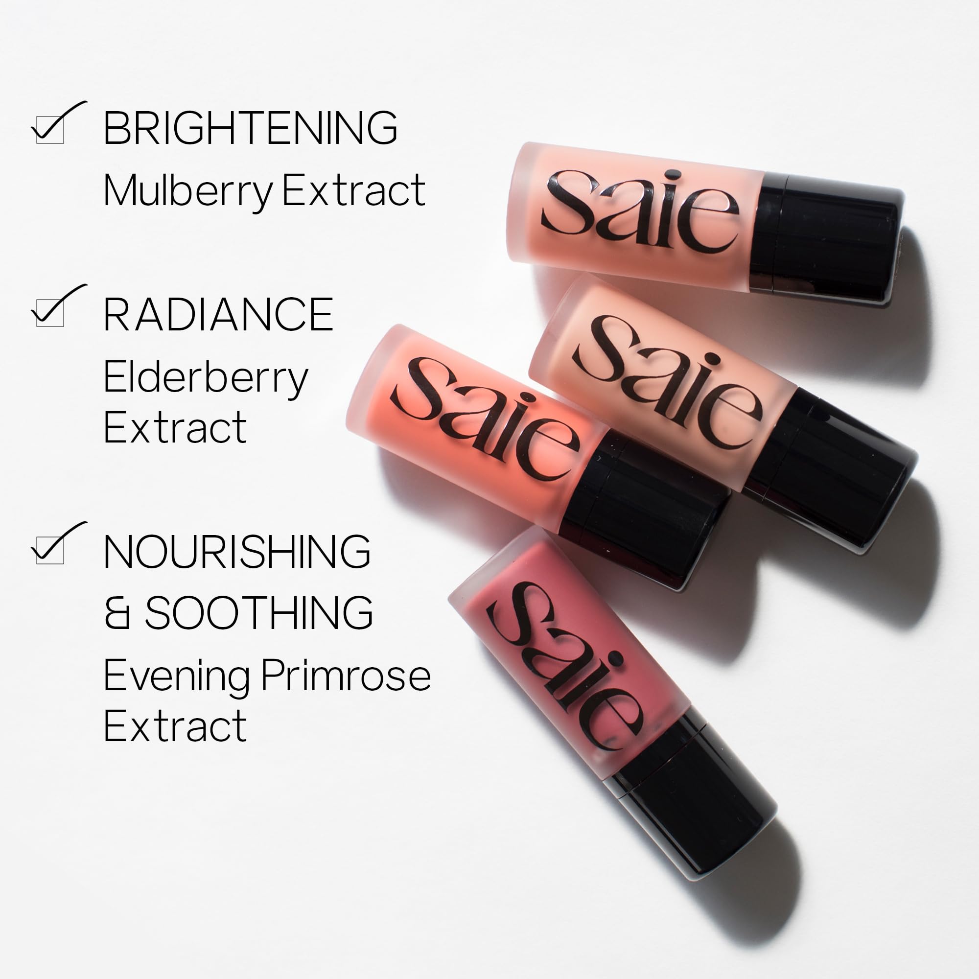 Saie Cheek Flush Duo - Dew Liquid Blush (.40 oz, Poppy), SuperSuede Baked Powder Blush (.01 oz, Stella) - Layerable, Skin-Nourishing Blushes for a Seamless Radiant Finish Saie Au supplements