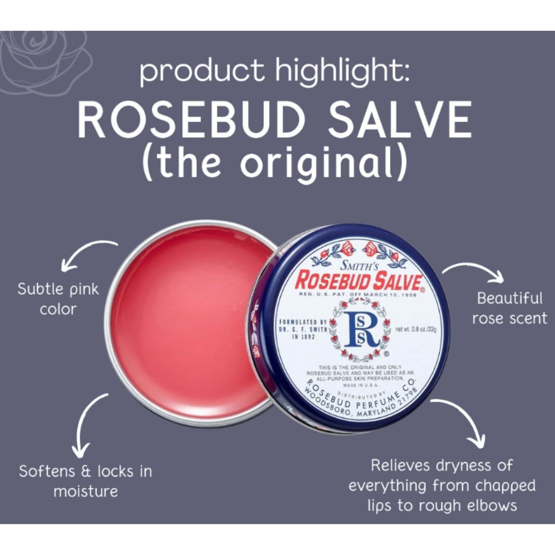 Smith's Rose Lip Balm Bulk- 3x0.5oz Premium All Purpose Lip Gloss Tubes & 3x0.8oz Lip Treatment Salve - Trio Lip Balm Tubes for Plump Lips & Cracked Skin Care - Christmas Gift Set, EBook Generic Au supplements