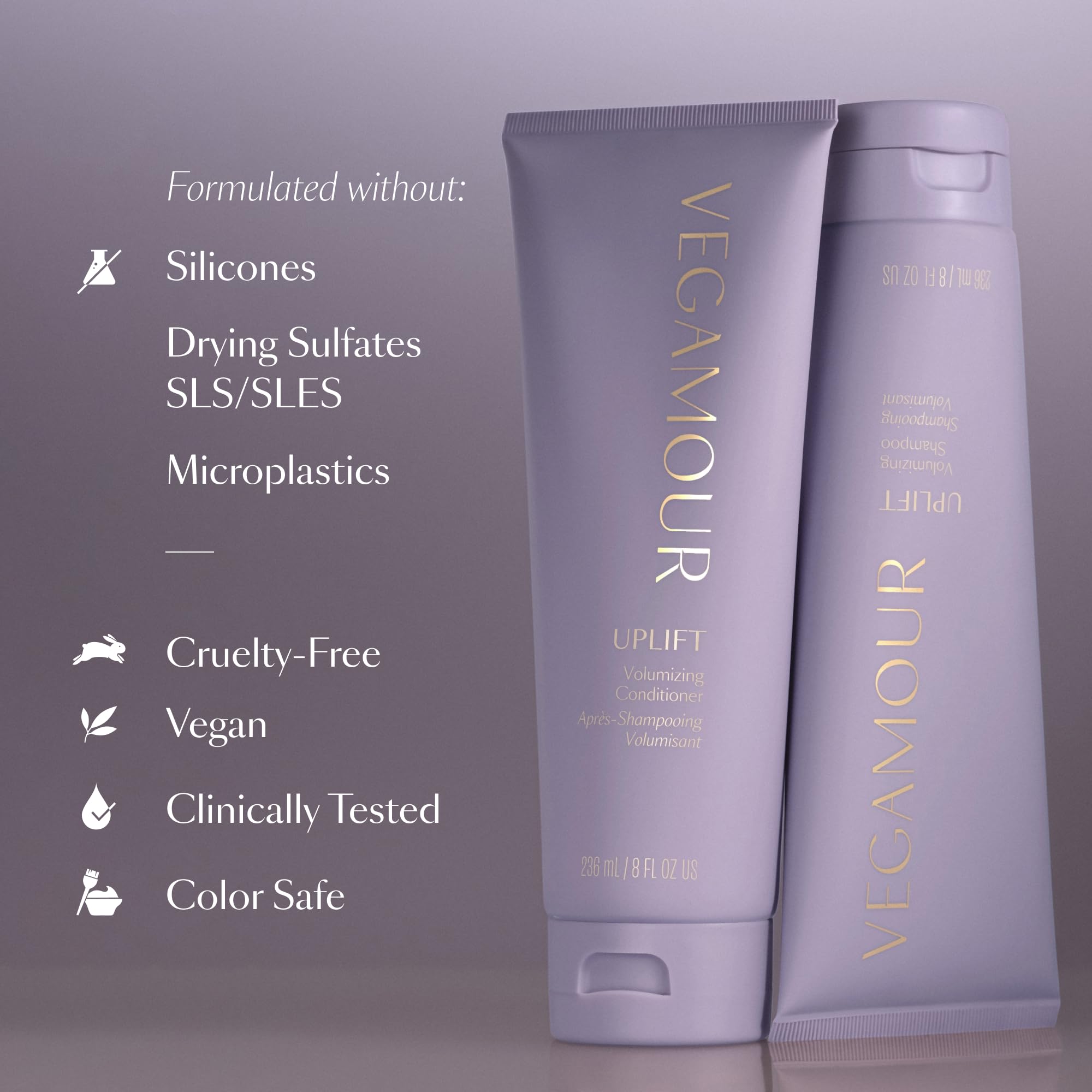 VEGAMOUR UPLIFT Volumizing Conditioner For fine, flat & thinning hair, Provides Volume & Resists Humidity, Non Sticky Formula, Bouncy Soft Hair VEGAMOUR Au supplements
