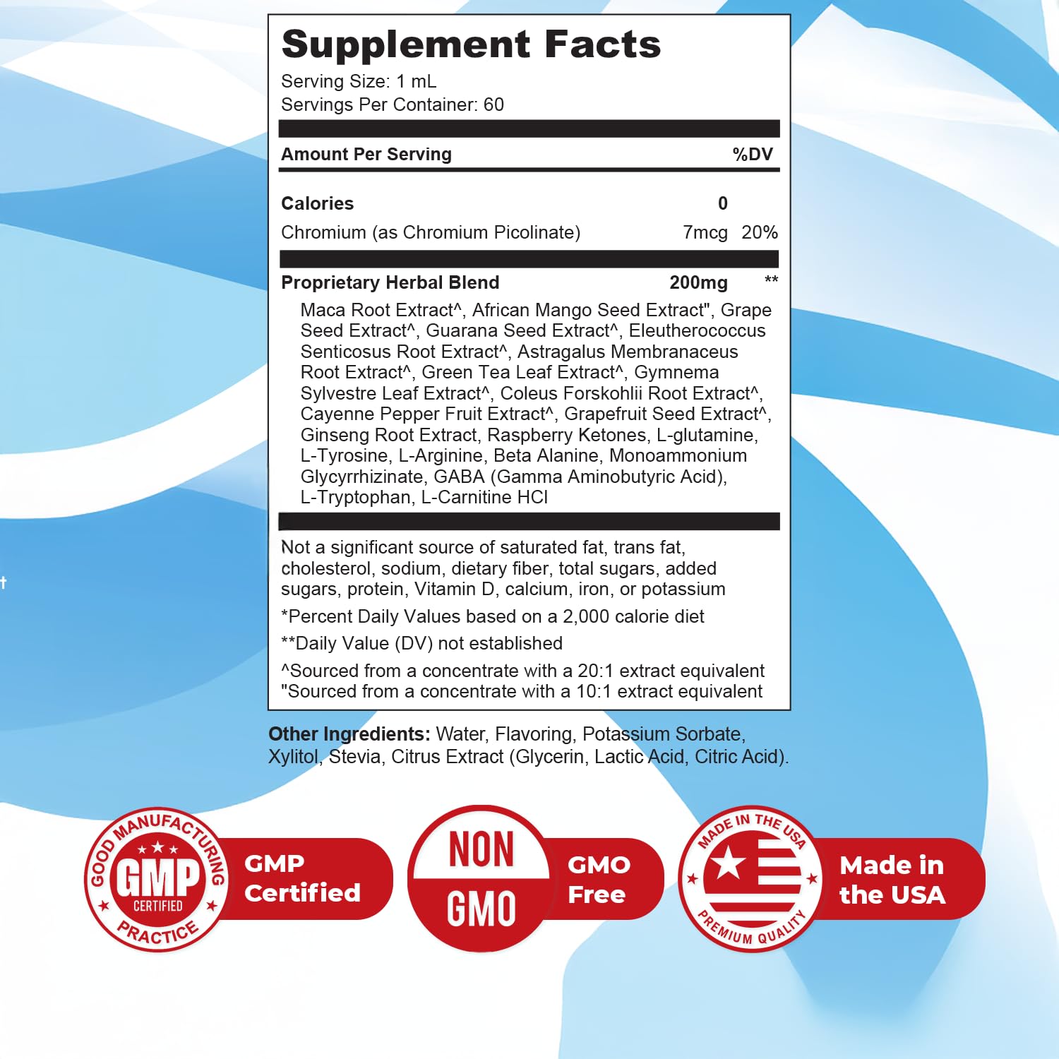 GLP Drops – 100% Natural Herbal Supplement with Maca, Grape Seed, Green Tea & More – Made in USA, Non-GMO, Easy-to-Take Liquid Formula – 60mL (2oz), 30 Servings, 1 Month Supply Orby Au supplements