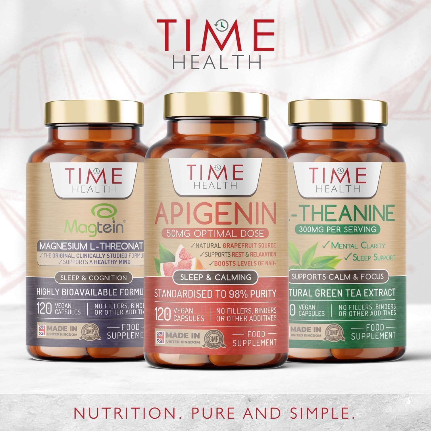 Magtein® Magnesium – 120 Capsules – High Strength 2100mg – Highly Bioavailable Time Health Au supplements