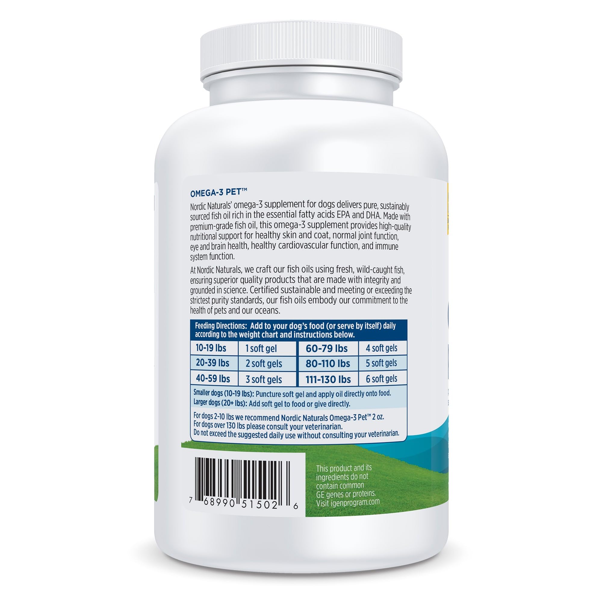 Nordic Naturals Omega-3 Pet, Unflavored - 180 Soft Gels - 320 mg Omega-3 Per Soft Gel - Fish Oil for Dogs with EPA & DHA - Promotes Heart, Skin, Coat, & Immune Health Nordic Naturals Au supplements