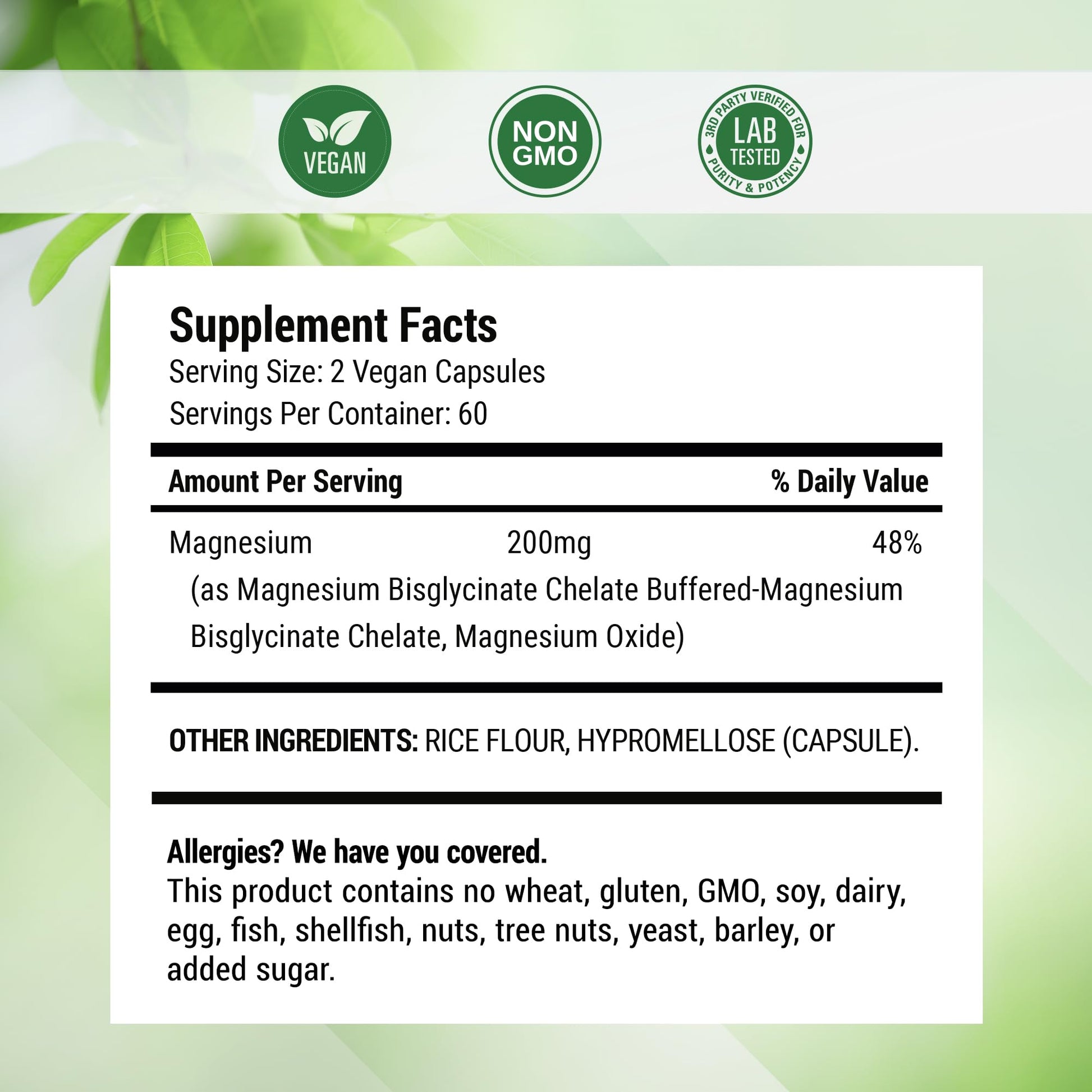 Nested Naturals Magnesium Glycinate Chelate - 200mg Chelated Magnesium Supplement for Muscle Cramps, Relaxation, & Sleep Support - 100% Albion TRACCS Buffered Magnesium Glycinate - 120 Vegan Capsules Nested Naturals Au supplements