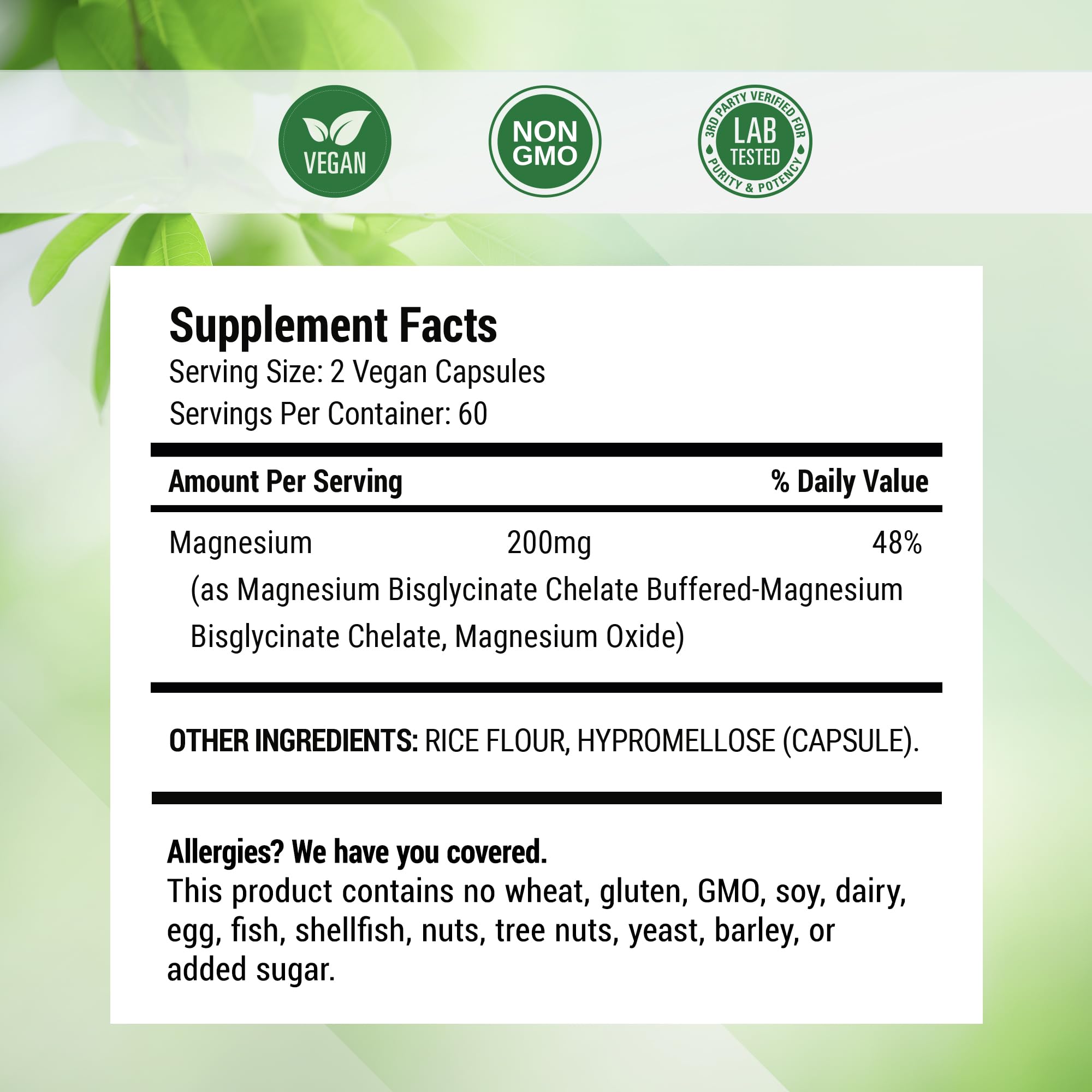 Nested Naturals Magnesium Glycinate Chelate - 200mg Chelated Magnesium Supplement for Muscle Cramps, Relaxation, & Sleep Support - 100% Albion TRACCS Buffered Magnesium Glycinate - 120 Vegan Capsules Nested Naturals Au supplements