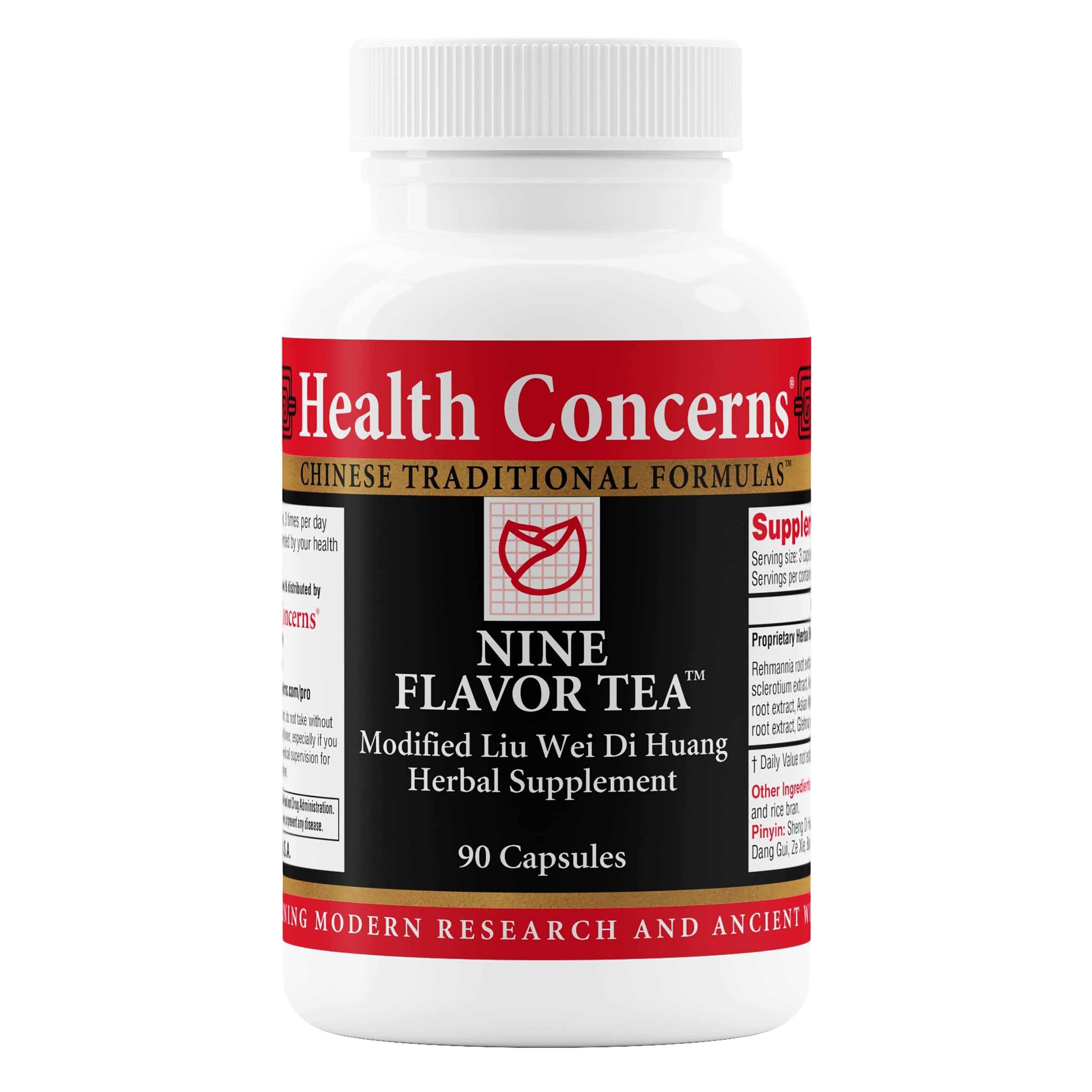 Health Concerns Nine Flavor Tea – Immune Support, Kidney Support & Lymphatic Health – Chinese Herbal Supplement for Oral Health, Night Sweats, Blurred Vision – 90 Capsules Health Concerns Au supplements