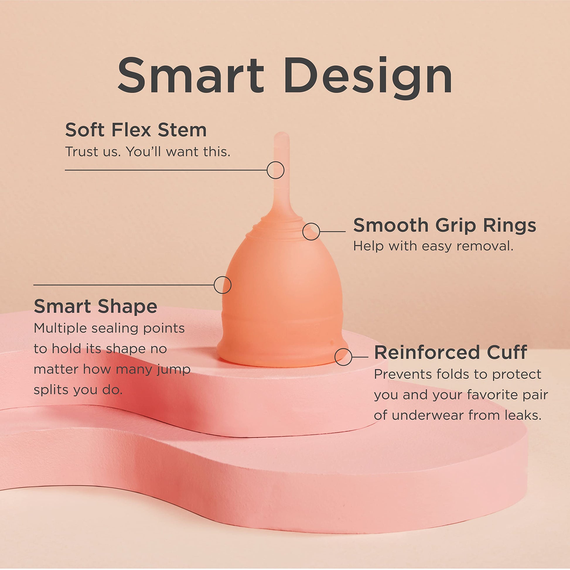 Saalt Soft Menstrual Cup - Best Sensitive Reusable Period Cup - Wear for 12 Hours - Tampon and Pad saalt Au supplements