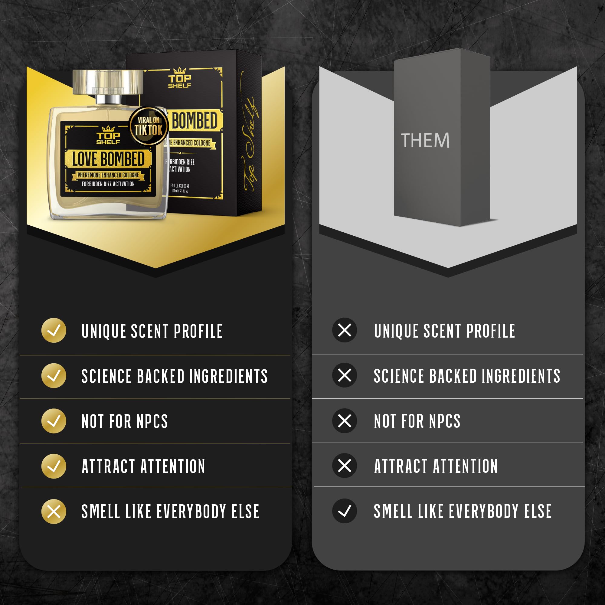 Join Top Shelf Grind Love Bombed - Pheromone Cologne for Men | Bold Attraction Join Top Shelf Grind Au supplements