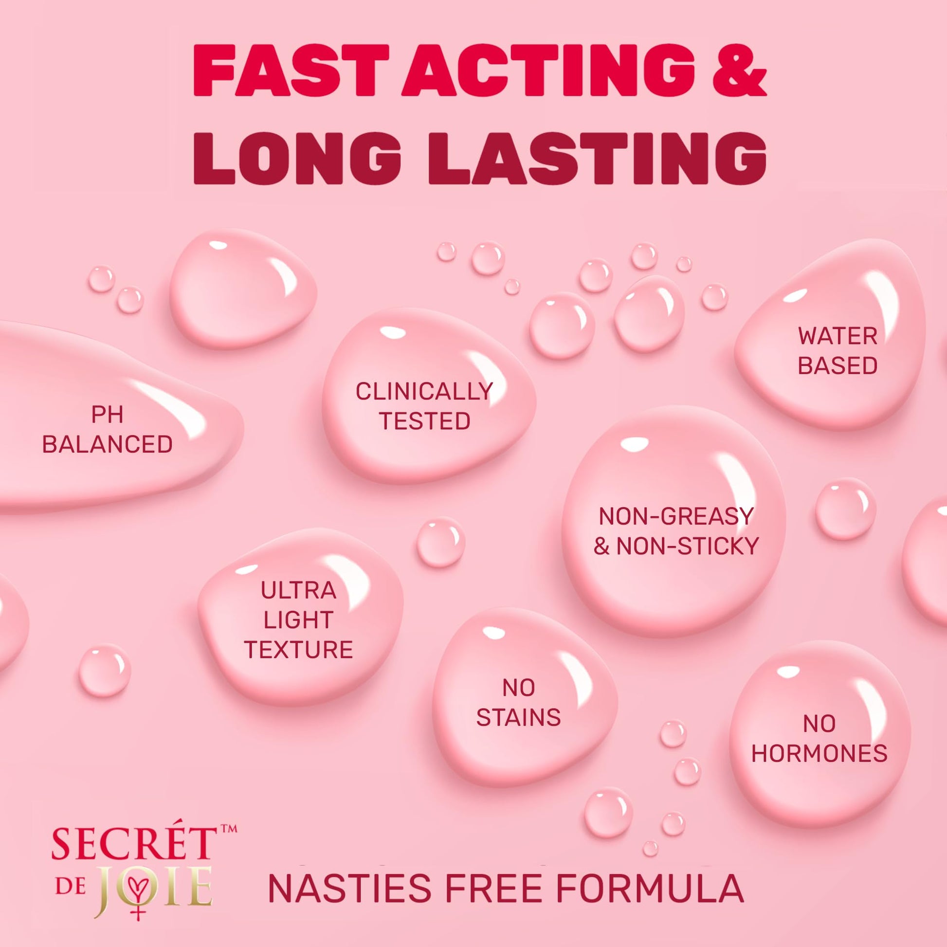 SECRET DE JOIE REVIVE Vaginal Moisturizer for Women - Long-Lasting Dryness & Discomfort Relief SECRET DE JOIE Au supplements