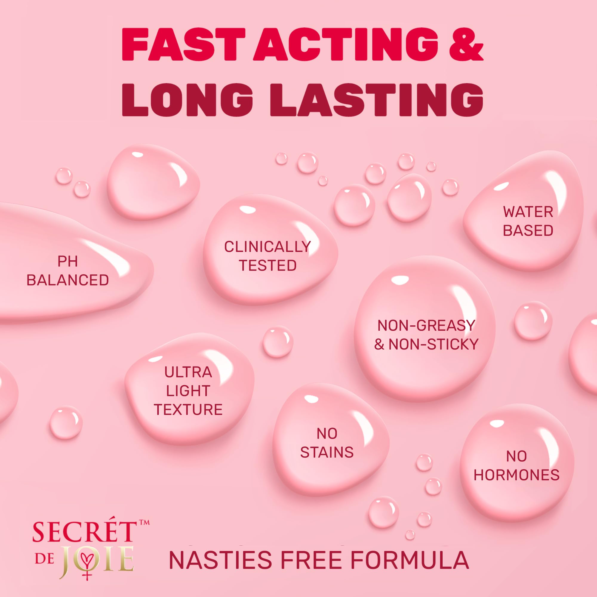 SECRET DE JOIE REVIVE Vaginal Moisturizer for Women - Long-Lasting Dryness & Discomfort Relief SECRET DE JOIE Au supplements