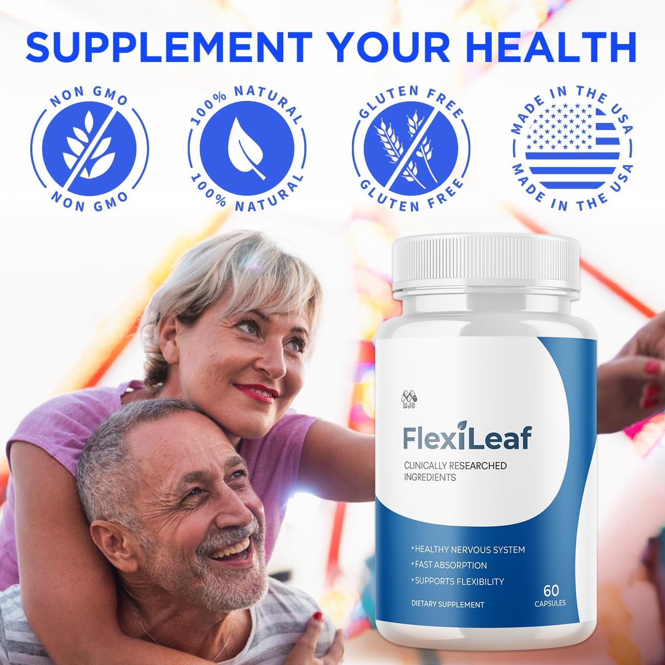 (2 Pack) Flexileaf Capsules, Official Flexileaf Pills with All Natural Ingredients, Advanced Health and Overall Wellness Multivitamin Supplement Maximum Strength Support Formula (120 Capsules) MJO Au supplements