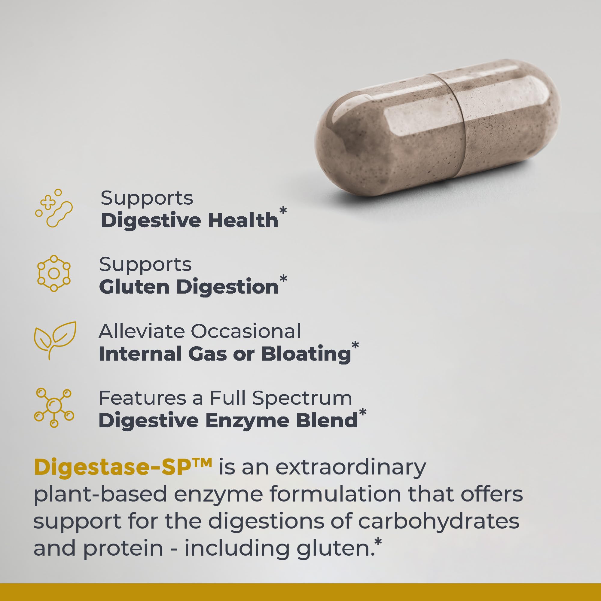 Premier Research Labs Digestase-SP - Enzymes for Digestion, Fermented Digestive Enzymes for Women & Men, Gut Health Support Pills with Peptidase, Hemicellulase - 60 Vegetarian Capsules Premier Research Labs Au supplements