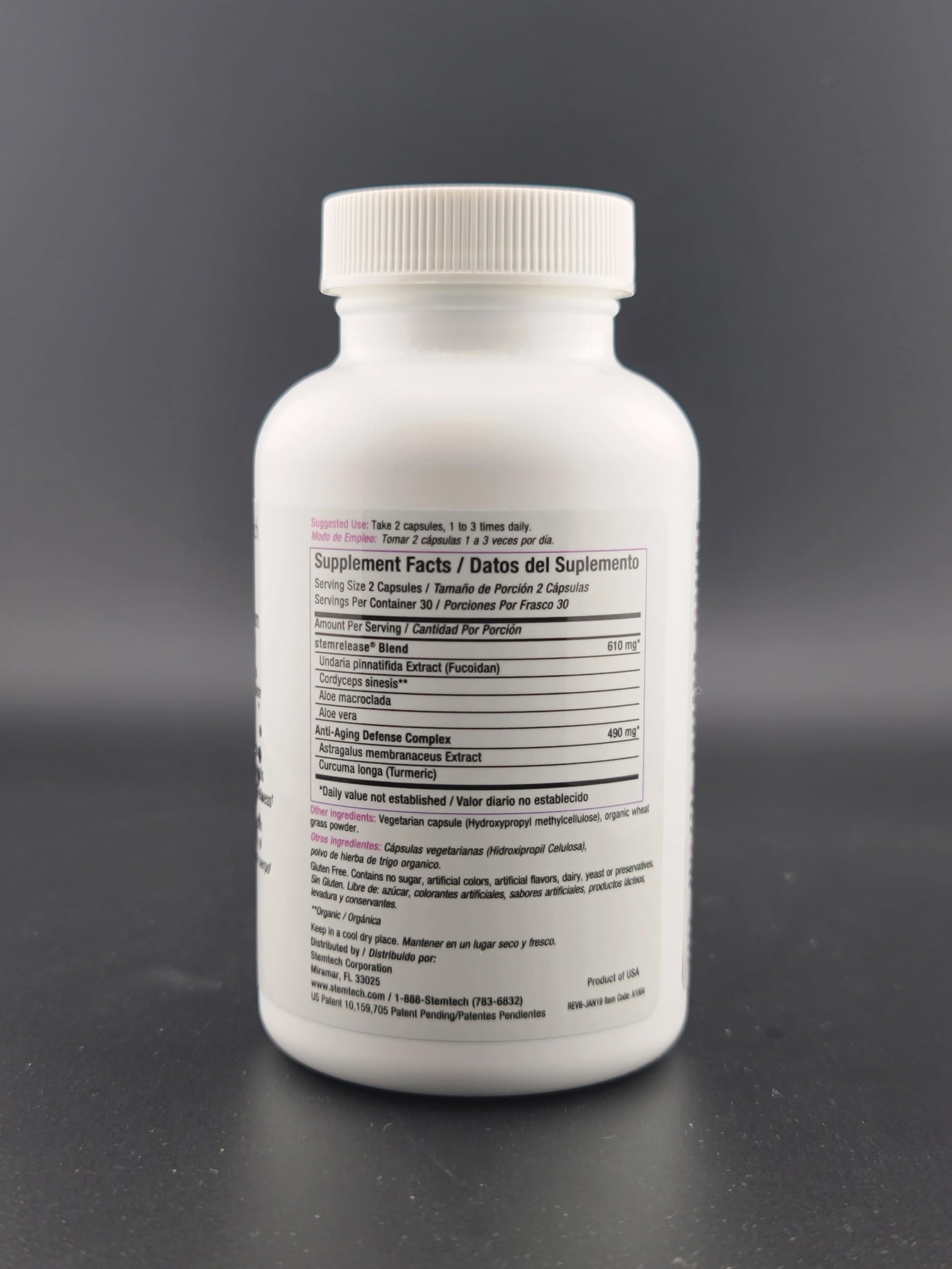 Stemtech Stemrelease3™ Cutting-Edge Stem Cell Nutrition for Natural Renewal and Youthful Vitality, Exclusive Blend for Enhanced Telomere Health 60 Capsules (3 Pack) StemTech Au supplements