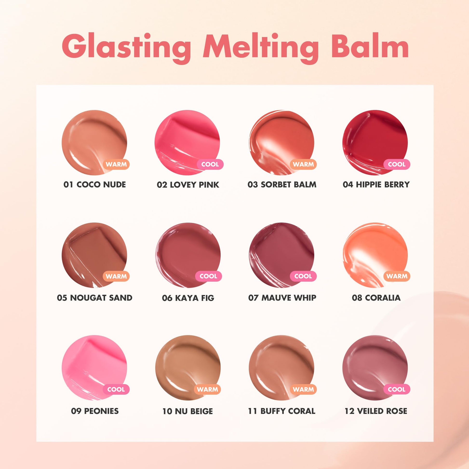 rom&nd GLASTING MELTING BALM #06 Kaya Fig - Vegan K-Beauty Tinted Lip Balm for Crystal Water-Gloss Shine, Deep Hydration & MLBB Rosy Nude Color | Non-Sticky, Long-Lasting Comfort for All Ages rom&nd Au supplements