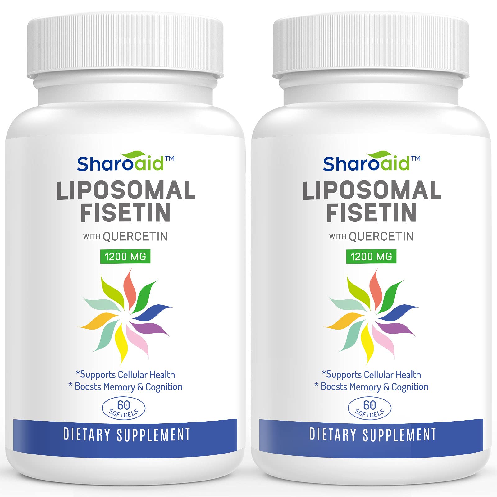 Sharoaid Liposomal Fisetin with Quercetin Supplements 1200 mg per Serving Sharoaid Au supplements