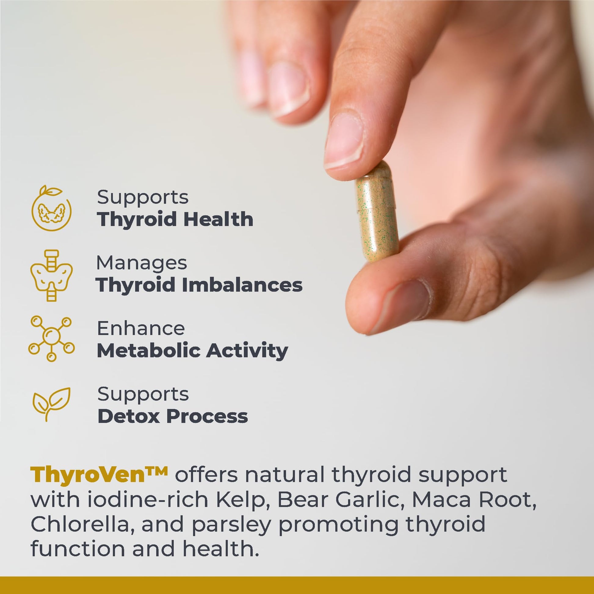 Premier Research Labs ThyroVen - Thyroid Support for Women, Thyroid Support for Men, Thyroid Supplement, Thyroid Support Complex with Naturally-Sourced Iodine - 60 Capsules Premier Research Labs Au supplements