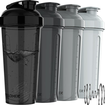 VELOMIX -4 PACK- Protein Shaker Bottles for Protein Mixes, 28 OZ Shaker Cups for Protein Shakes VELOMIX Au supplements