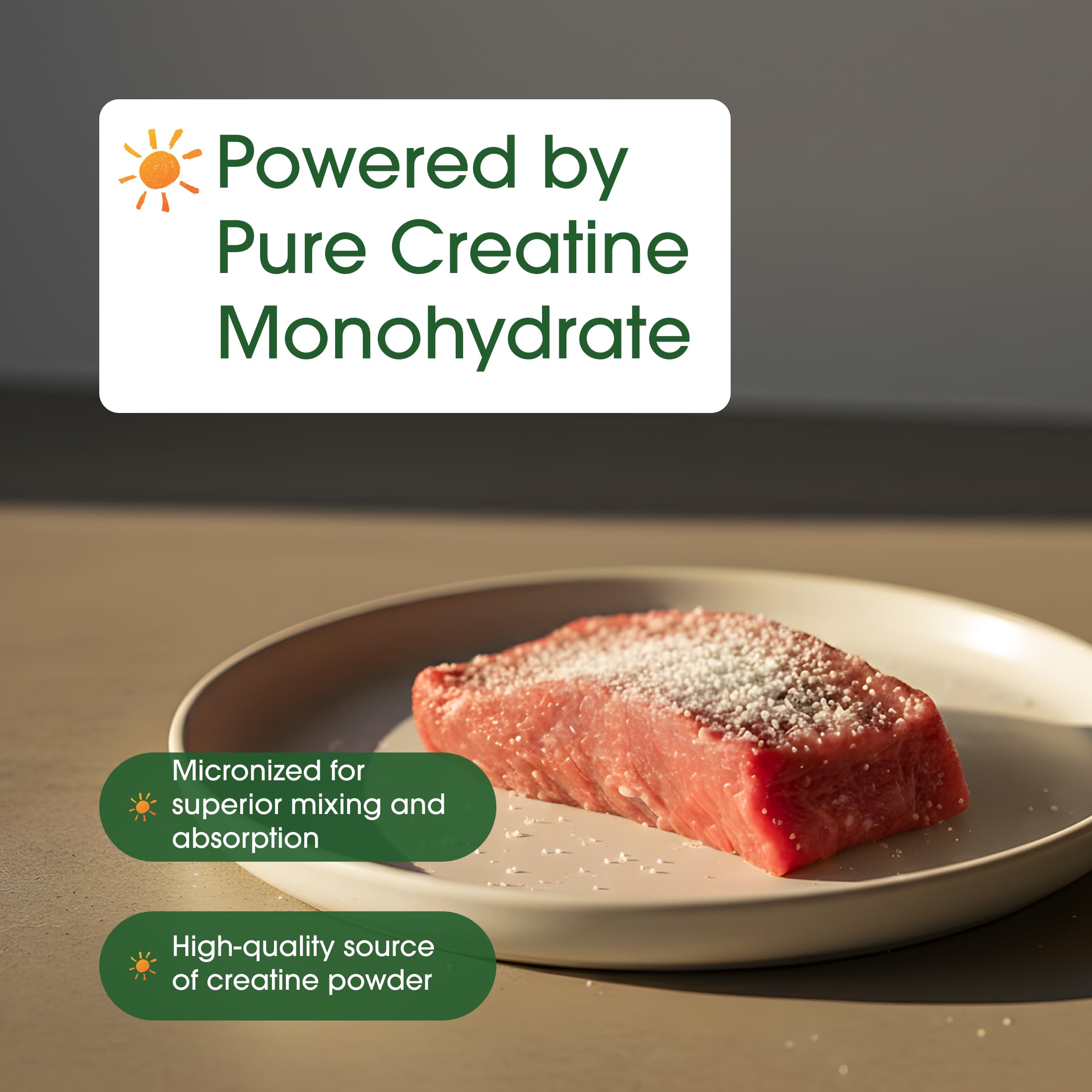 NatureBell Creatine Monohydrate Powder - 500g - Micronized Powder - Delivers 5,000mg Creatine Per Serving - Pre-Workout or Post-Workout Support* - Vegan & Keto Friendly - Unflavored NatureBell Au supplements