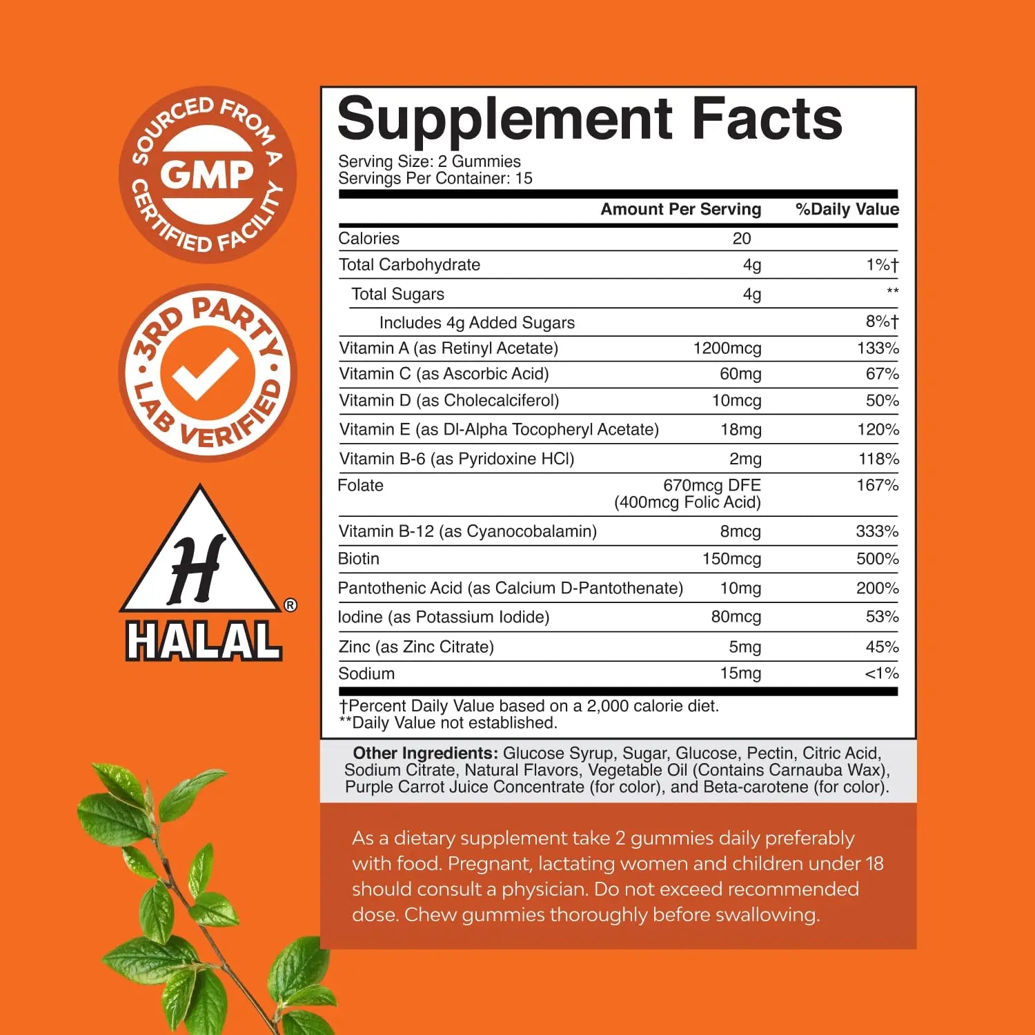 Bundle of Multivitamin Gummies for Adults - Vitamin Gummy for Energy and Immunity - Halal and Chewable Vitamin C Gummies for Adults Natures Craft Au supplements