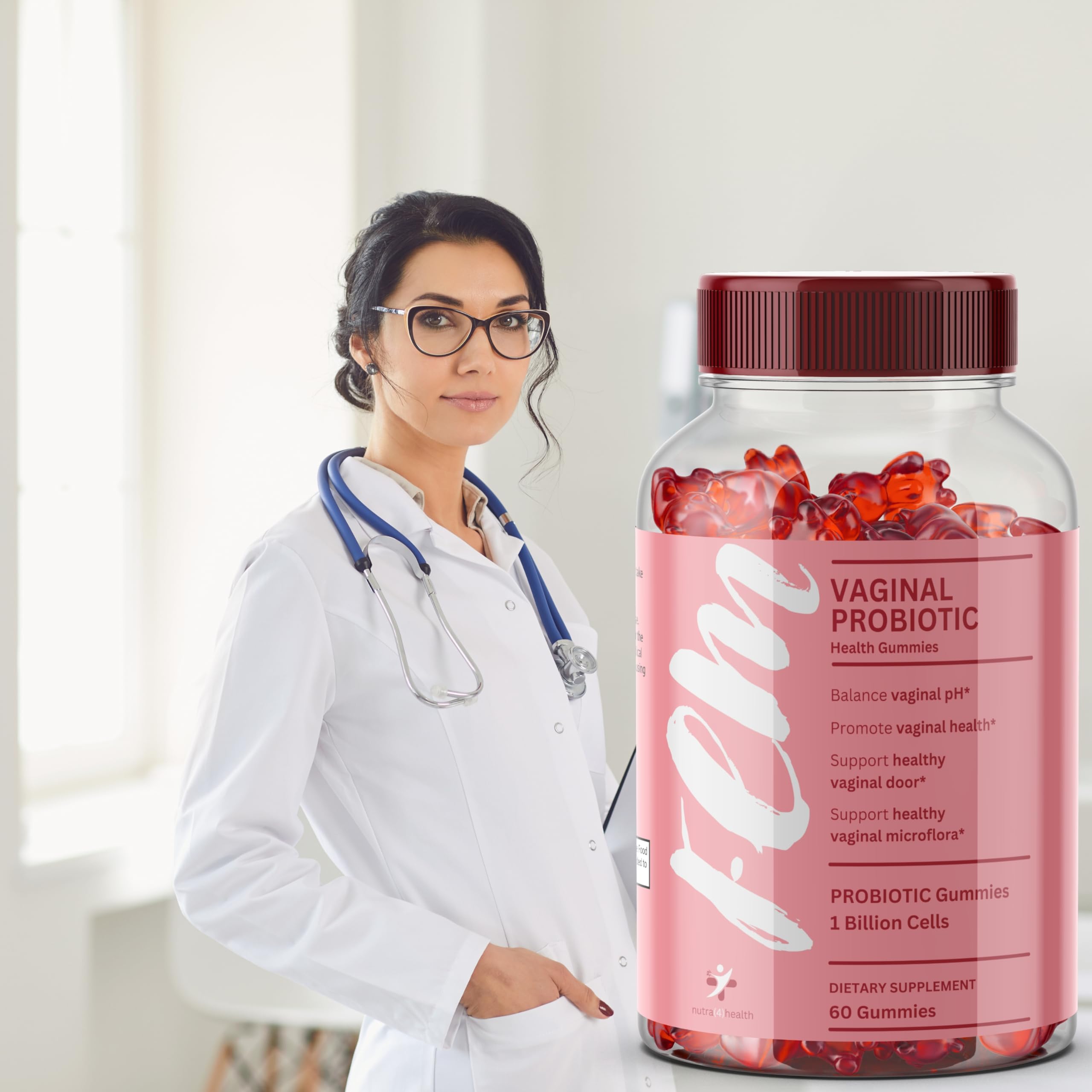 FEM Vaginal Probiotic Gummies for Women - Promotes pH Balance, Healthy Vaginal Odor & Urinary nutra4health Au supplements