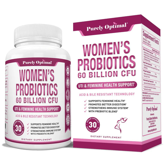 Premium Probiotics for Women - 60 Billion CFU, Dr. Formulated Prebiotics & Probiotics Purely OptimalAU supplements