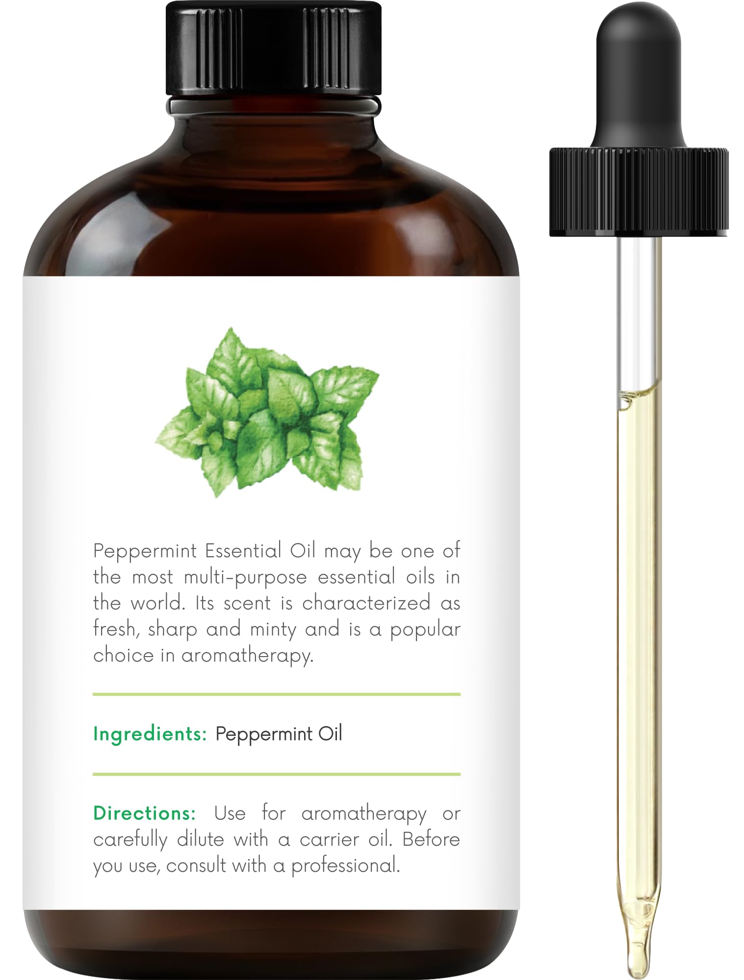 Handcraft Blends Peppermint Essential Oil - Huge 4 Fl Oz - 100% Pure and Natural - Premium Grade Handcraft Blends Au supplements