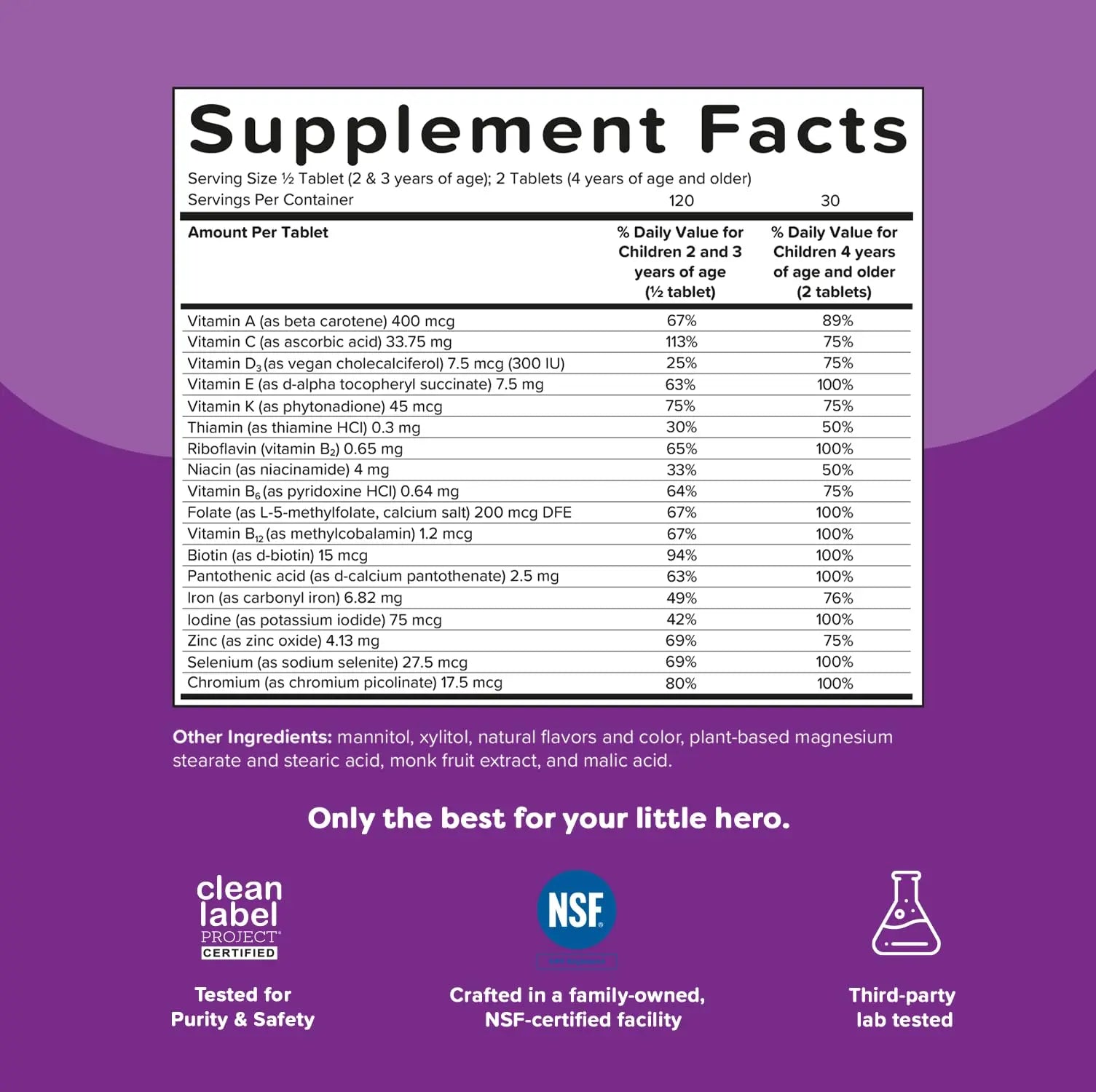 Renzo's Picky Eater Kids Multivitamin with Iron, Dissolving Kids Vitamins with Vitamin D3 and K2 and More, 60 Sugar-Free Melty Tabs Renzo's Au supplements