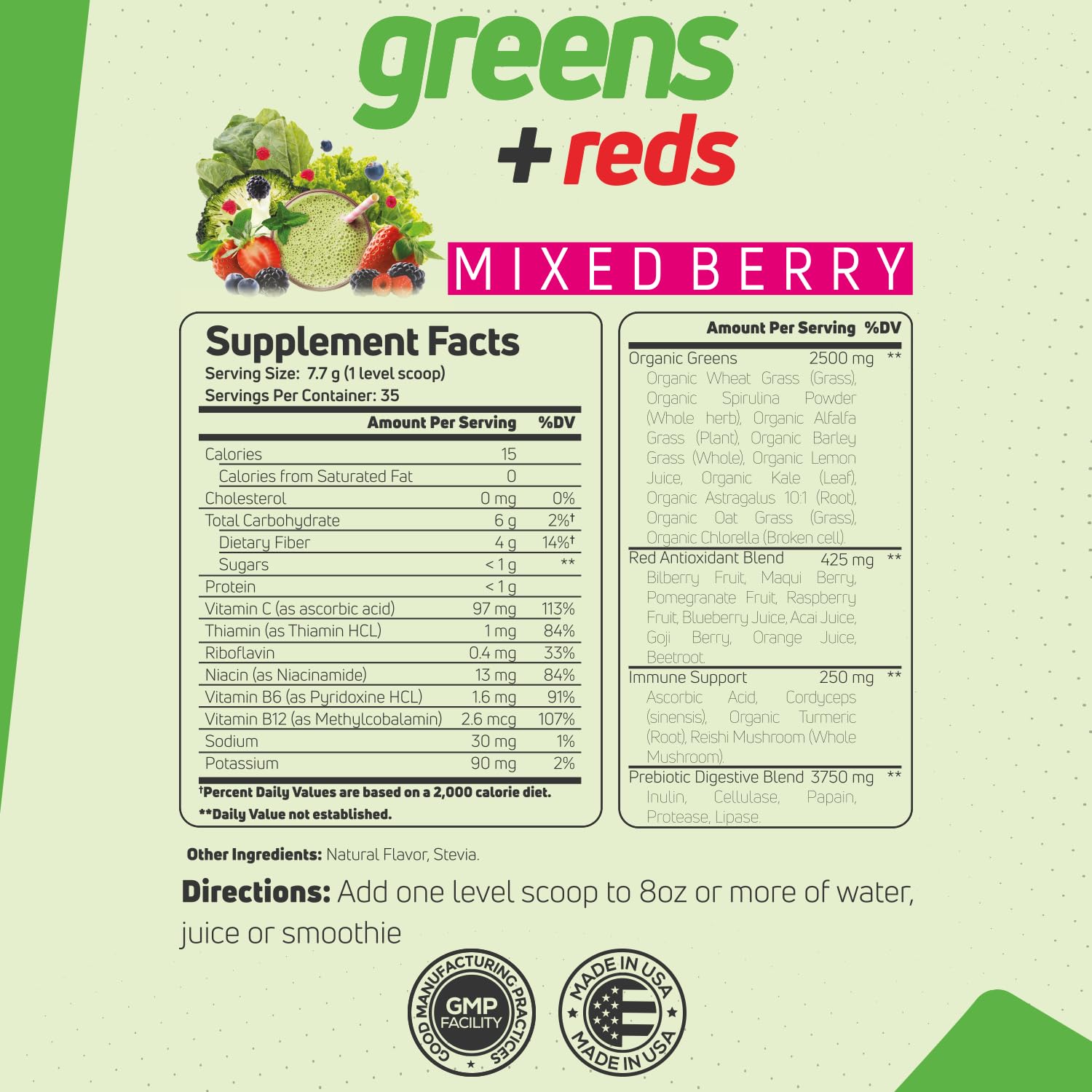 Forzagen Vegan Greens & Reds Superfood Powder - Organic Super Greens Powder | Premium Veggie Powder Supplement | 35 Servings Reds and Greens Superfood Powder Forzagen Au supplements