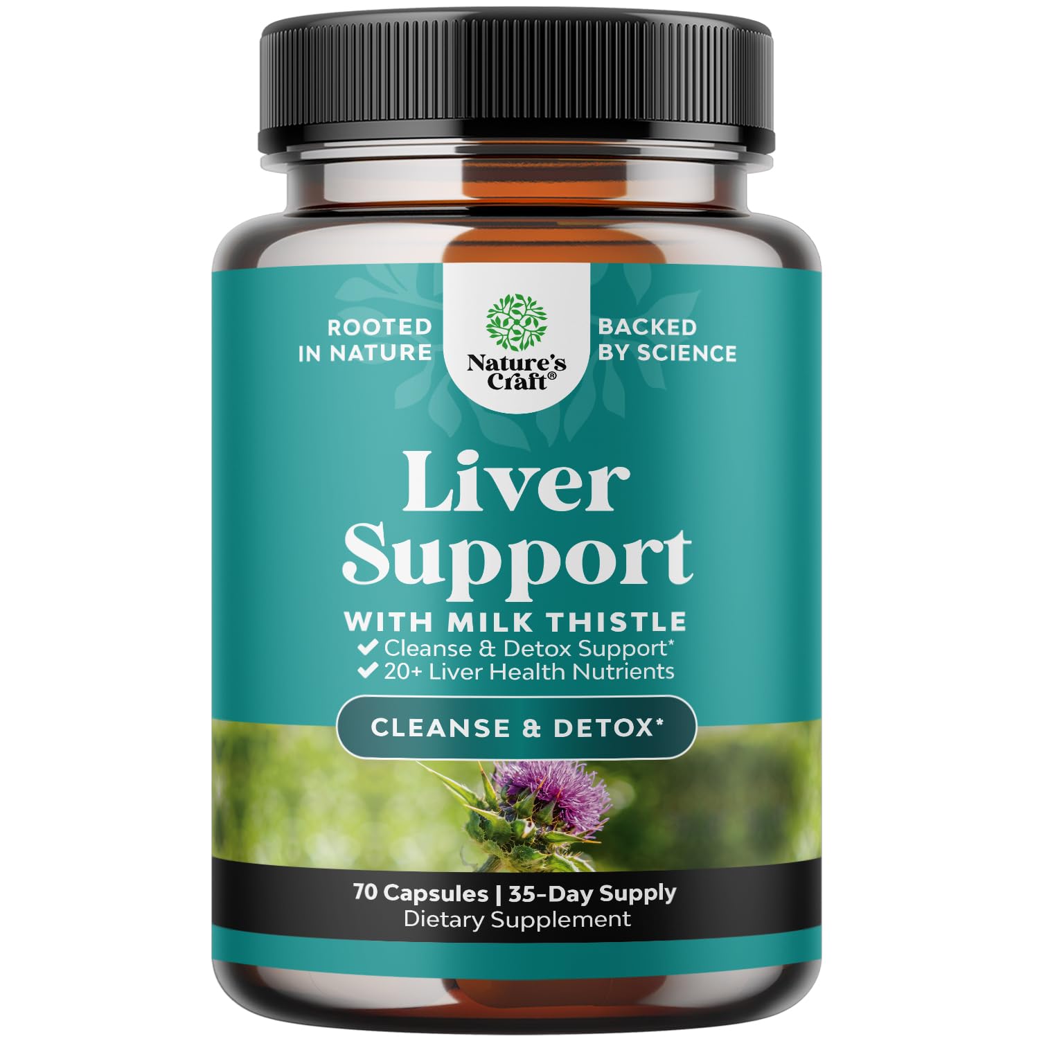 Liver Cleanse Detox & Repair Formula - Herbal Liver Support Supplement Natures Craft Au supplements