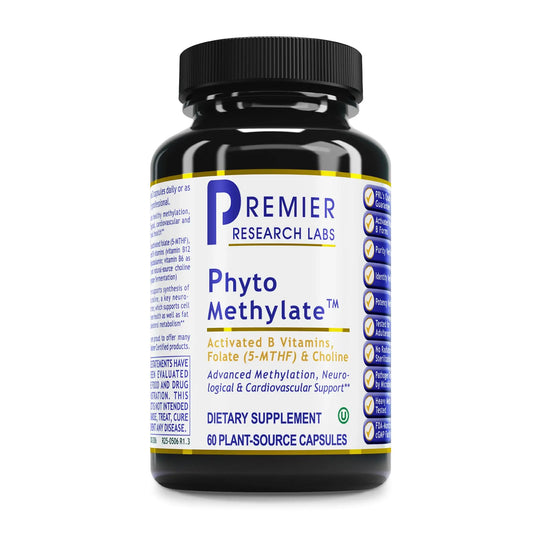 Premier Research Labs Phyto Methylate - B Vitamin Supplement - Supports Methylation, Detox, Brain & Heart Health - 5-MTHF & P5P - 60 Plant-Source Capsules Premier Research LabsAU supplements