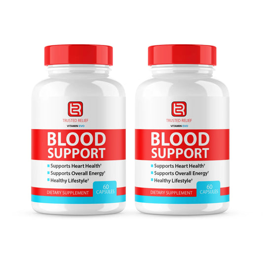 (2 Pack) Trusted Relief Blood Support Capsules, Trusted Relief Advanced Strength Glycogen Reviews Healthy Levels Support Supplement, TrustedRelief Maximum Blood Support Formula Supplement (120 Caps) Vitamin EvoAu supplements