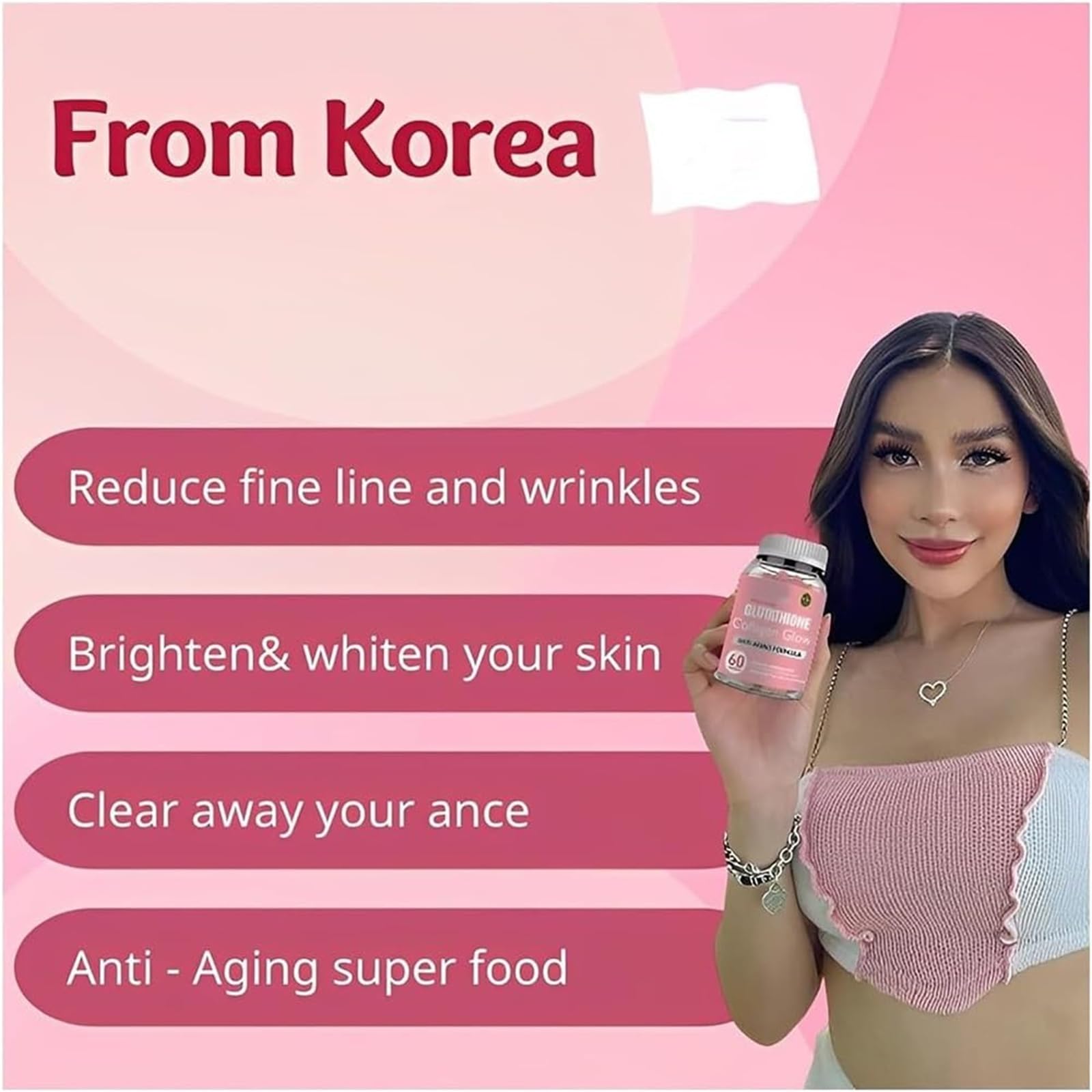 Caduola Glutathione Collagen Glow Gummies, Glutathione Collagen Glow Gummies for Dark Spot Caduola Au supplements