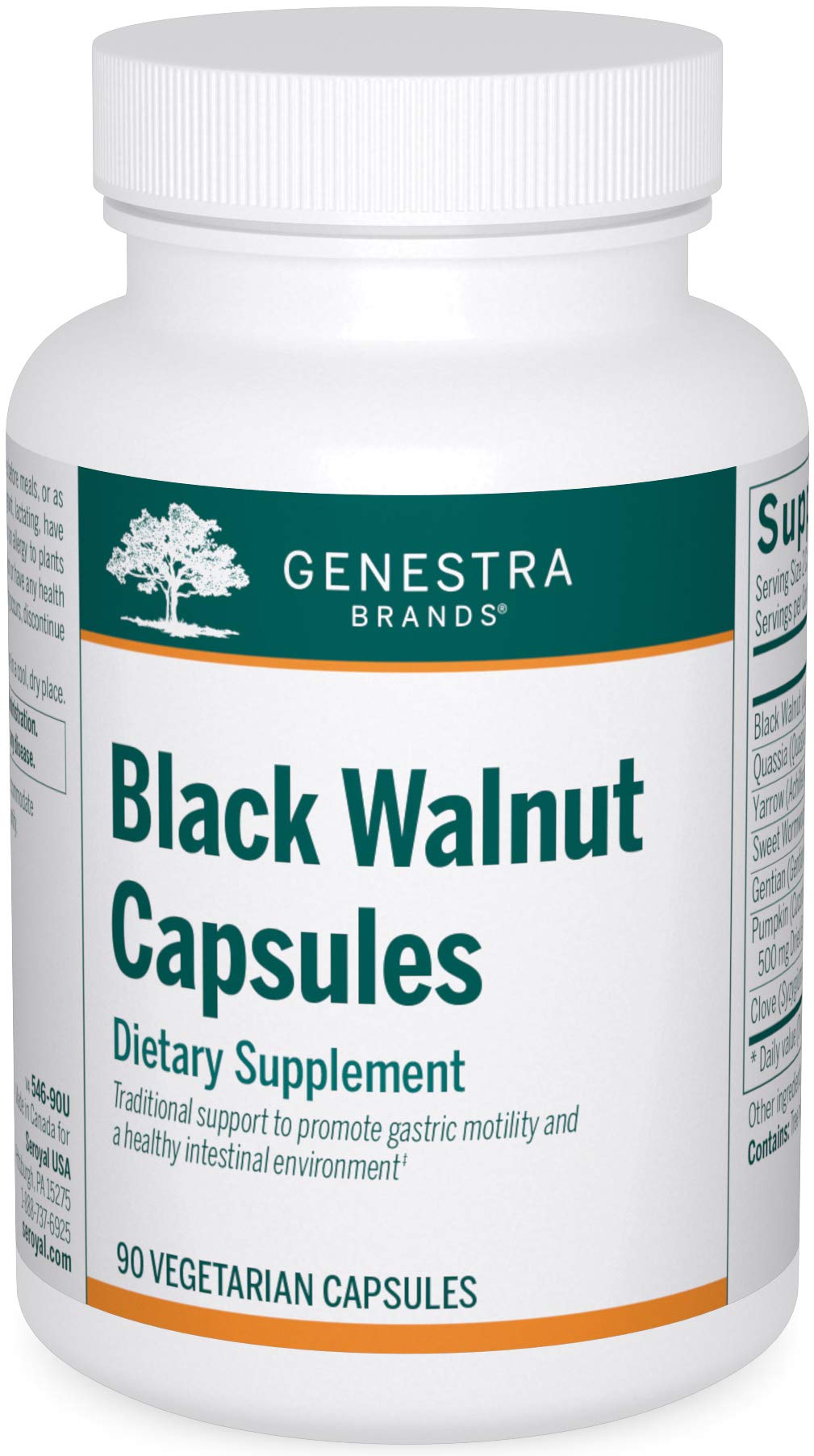 Genestra Brands Black Walnut Capsules | Herbal Formula to Support Digestive Health | 90 Capsules Genestra Brands Au supplements