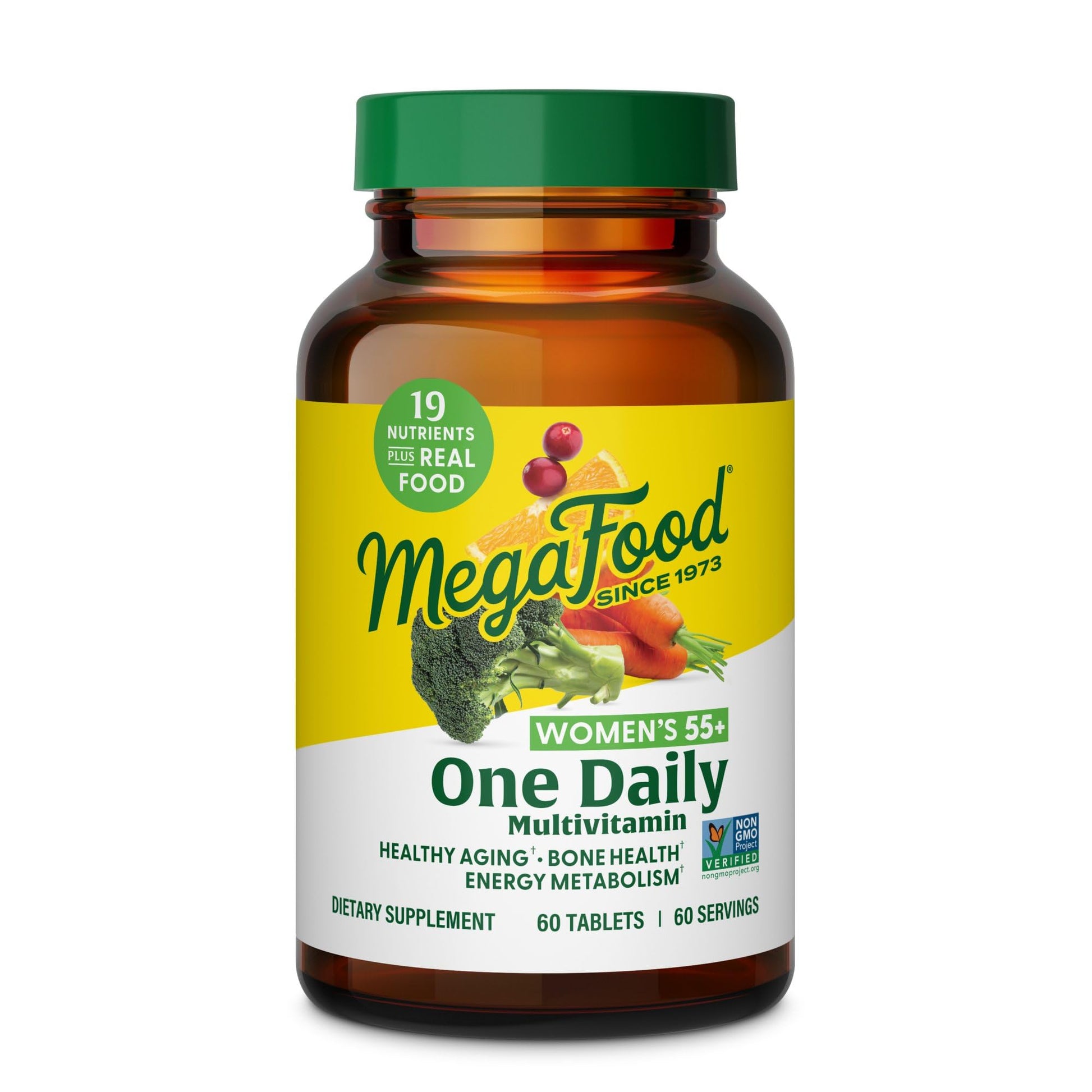 MegaFood Multivitamin for Women 55+ One Daily Womens Multivitamin with Vitamin D3, C, Zinc & Bioavailable Vitamin B12 & Folate MegaFood Au supplements