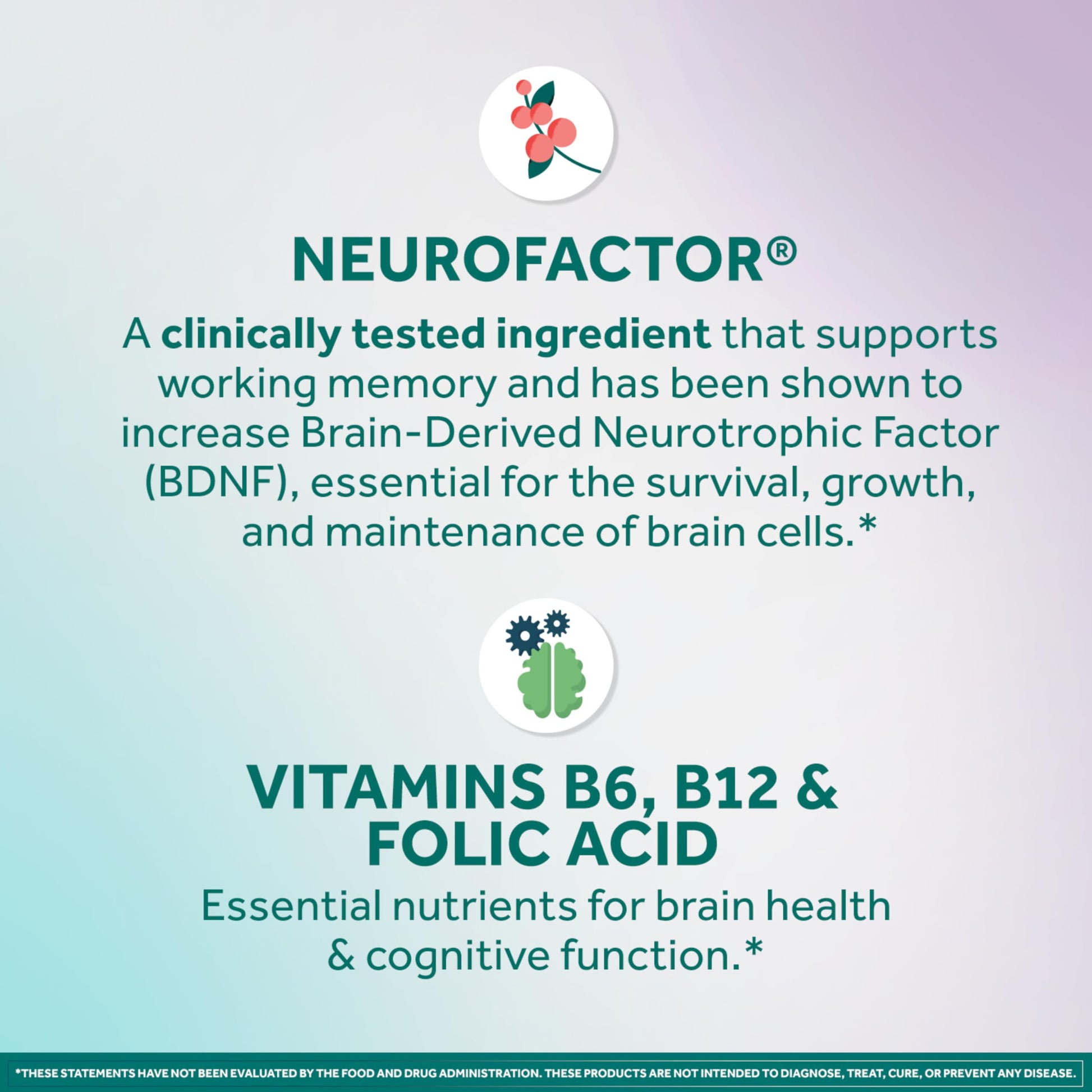 NEURIVA Memory 3D Brain Supplement - Decaffeinated Nootropic Capsules for Memory, Focus, & Cognitive Function - Short Term, Long Term, & Working Memory Support - 50ct NEURIVA Au supplements