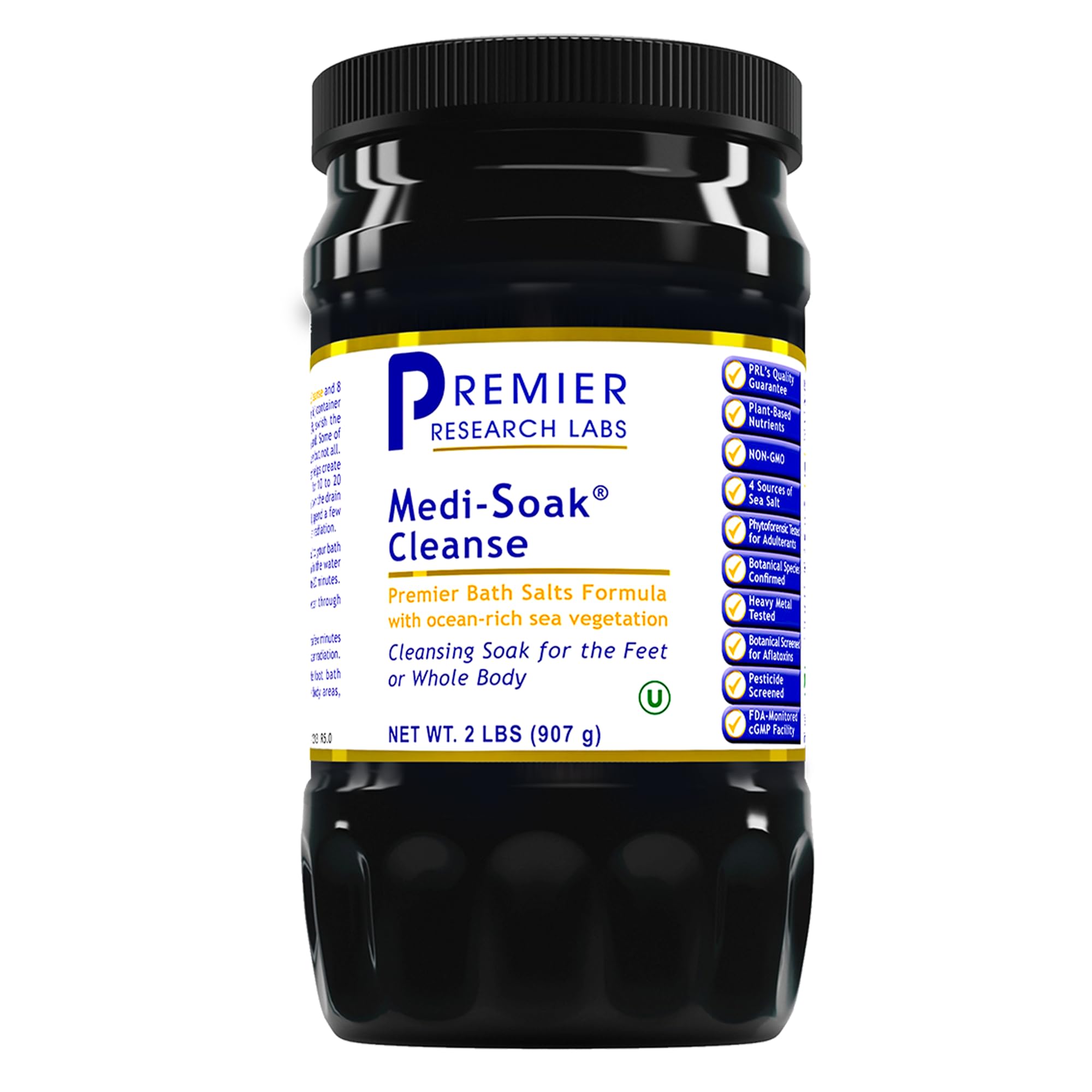 Premier Research Labs Medi-Soak - Bath Salts for Foot and Body Soak, Sea Salt Bath for Women and Men, Relaxing Mineral Bath Soak, Gentle Exfoliant, Organic, Vegan, No Added Fillers - 2 Lb Premier Research Labs Au supplements