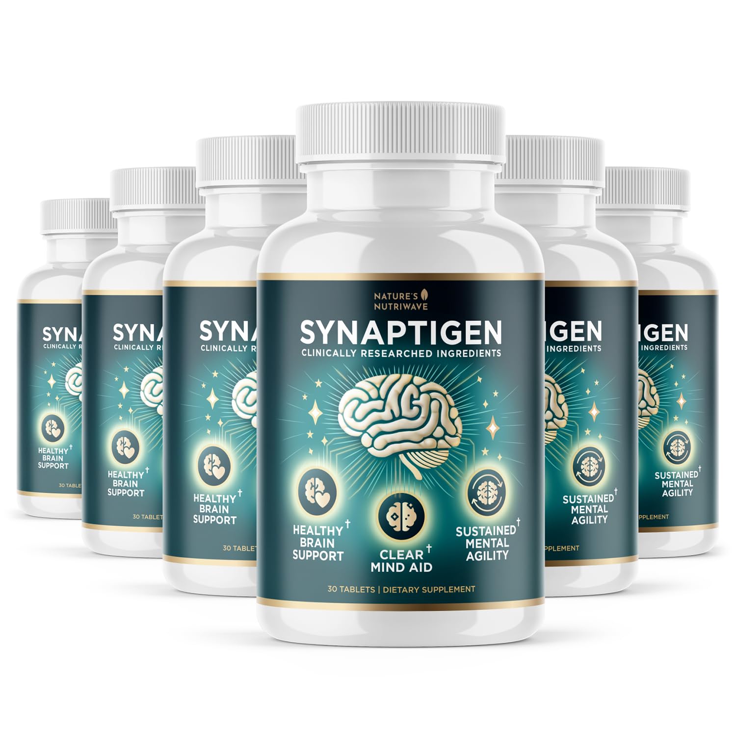Nature’s NutriWave Synaptigen – Natural Supplement with Inulin Powder, Probiotics 3.5 Billion CFU, for Daily Wellness – Made in USA, Non-GMO, 30 Tablets - 6 Month Supply Nature’s NutriWave Au supplements