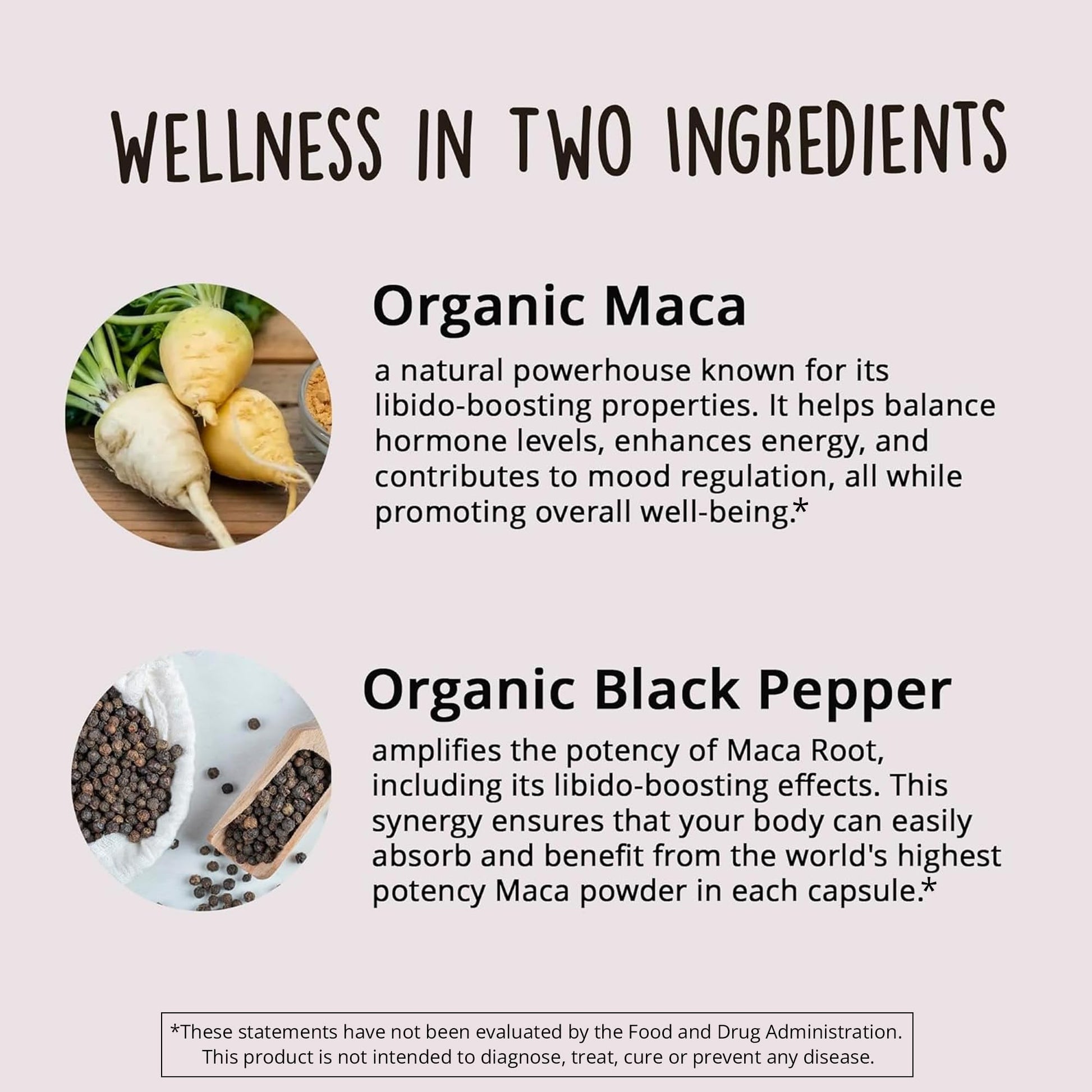 Organic Maca Root Capsules 1200 mg – Libido Booster for Women Fast Acting & Potent | Female Maca Supplement | Energy Pills from Peru | Includes Black Pepper for High Absorption | Vegan, 120 Ct Happy Healthy Hippie Au supplements