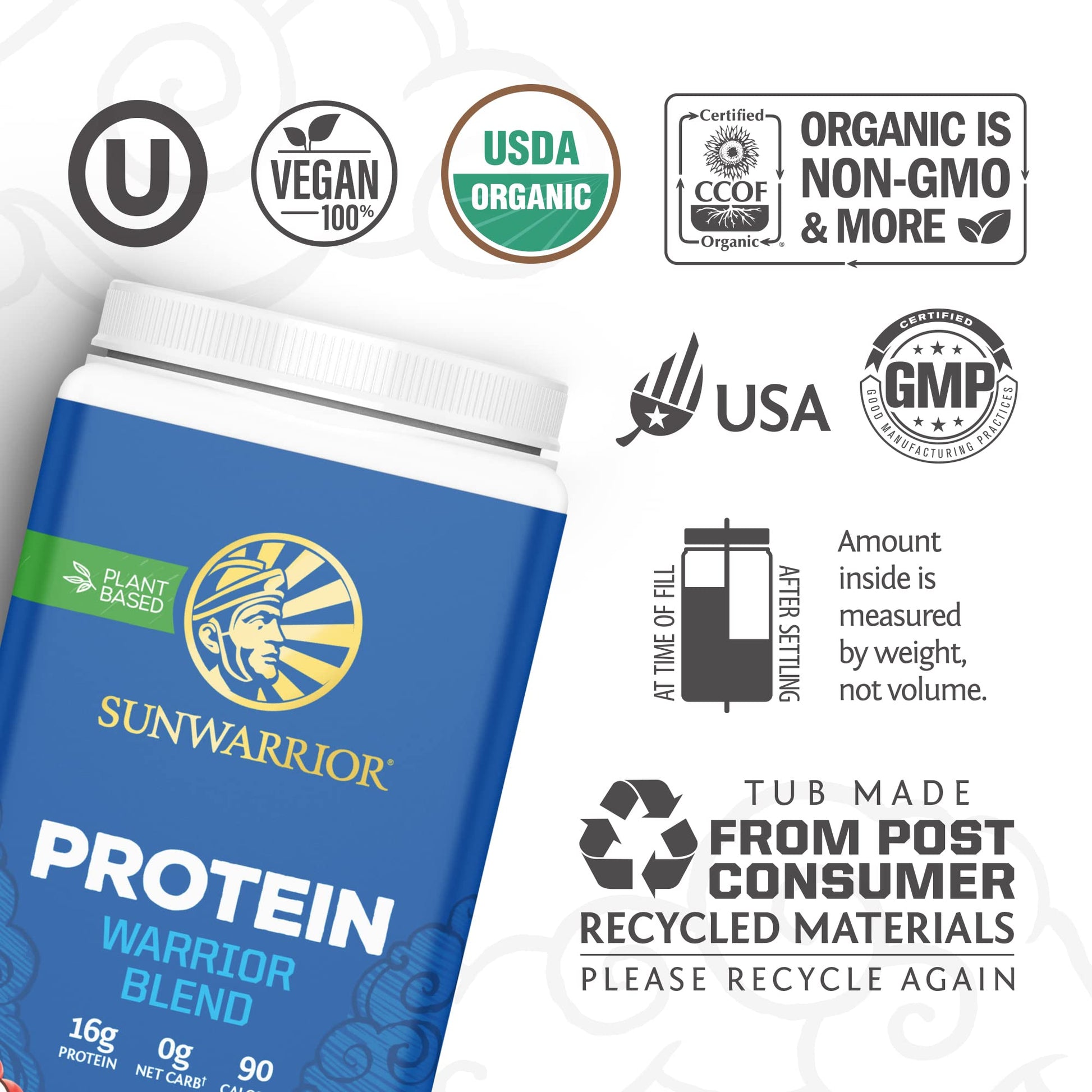 Vegan Organic Protein Powder Plant-based | BCAA Amino Acids Hemp Seed Soy Sunwarrior Au supplements