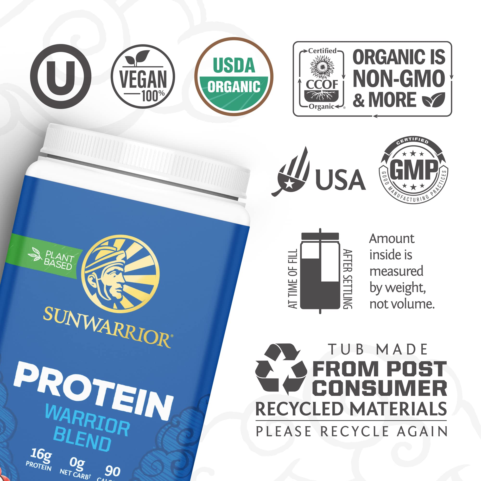 Vegan Organic Protein Powder Plant-based | BCAA Amino Acids Hemp Seed Soy Sunwarrior Au supplements
